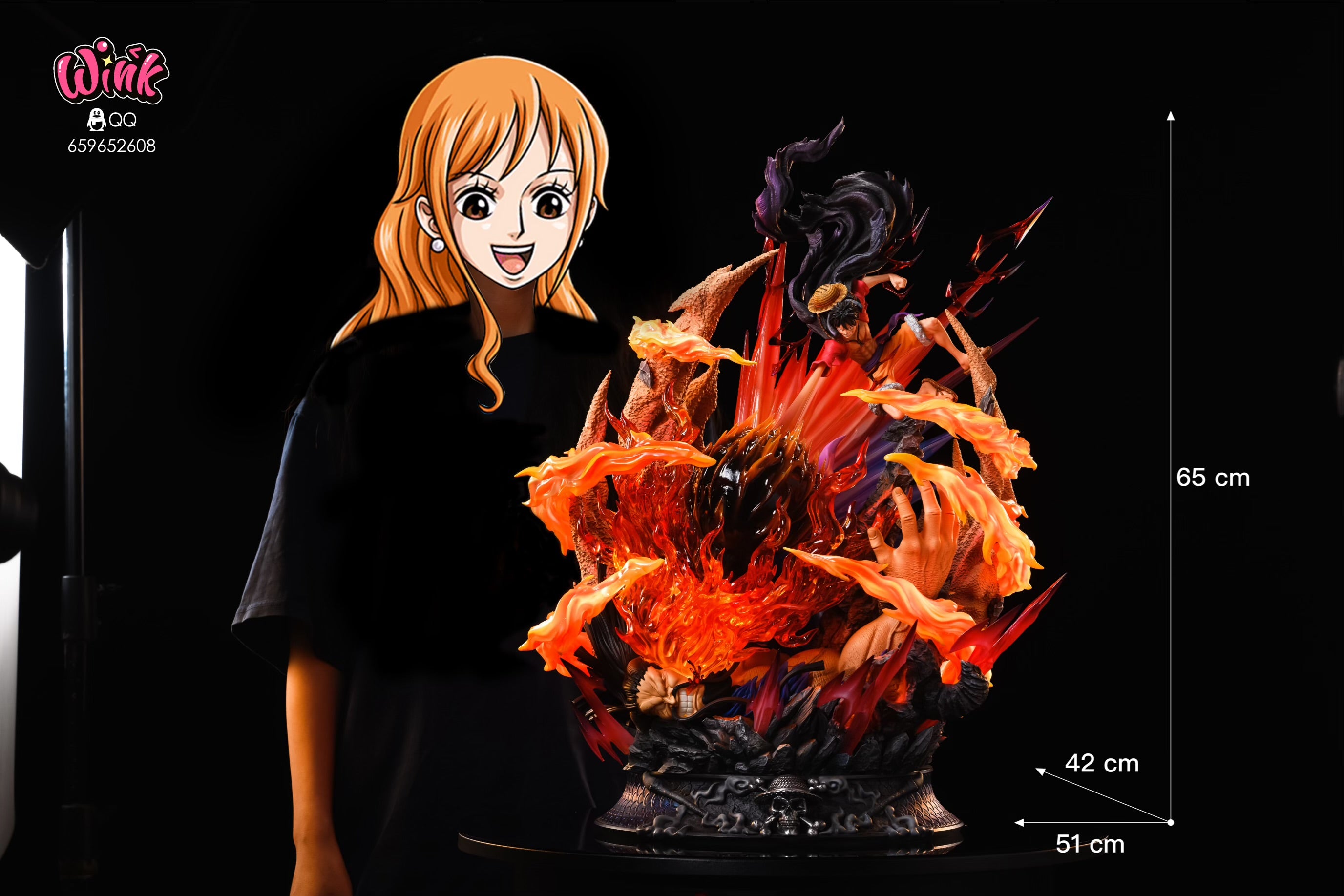 One Piece Wink Studio Luffy VS Kaido Resin Statue