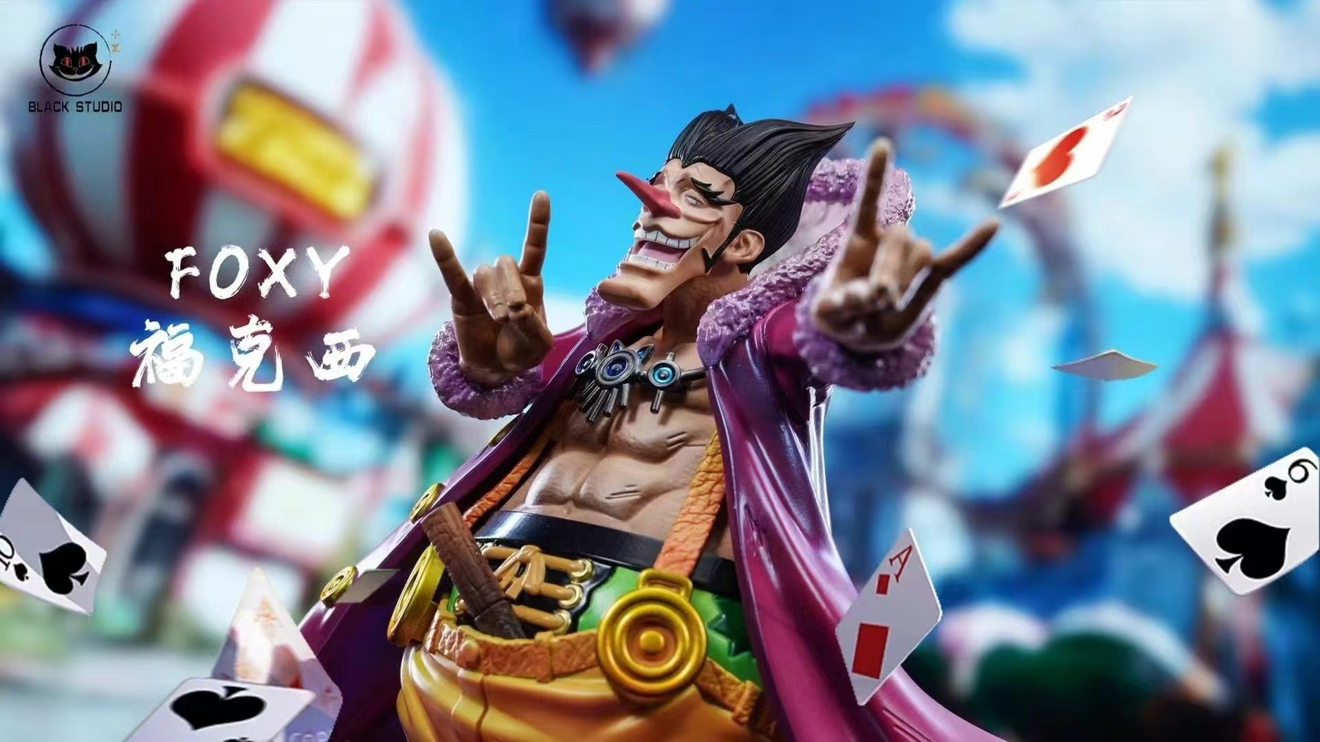 One Piece Black Studio Foxy – ClubHouse Statues