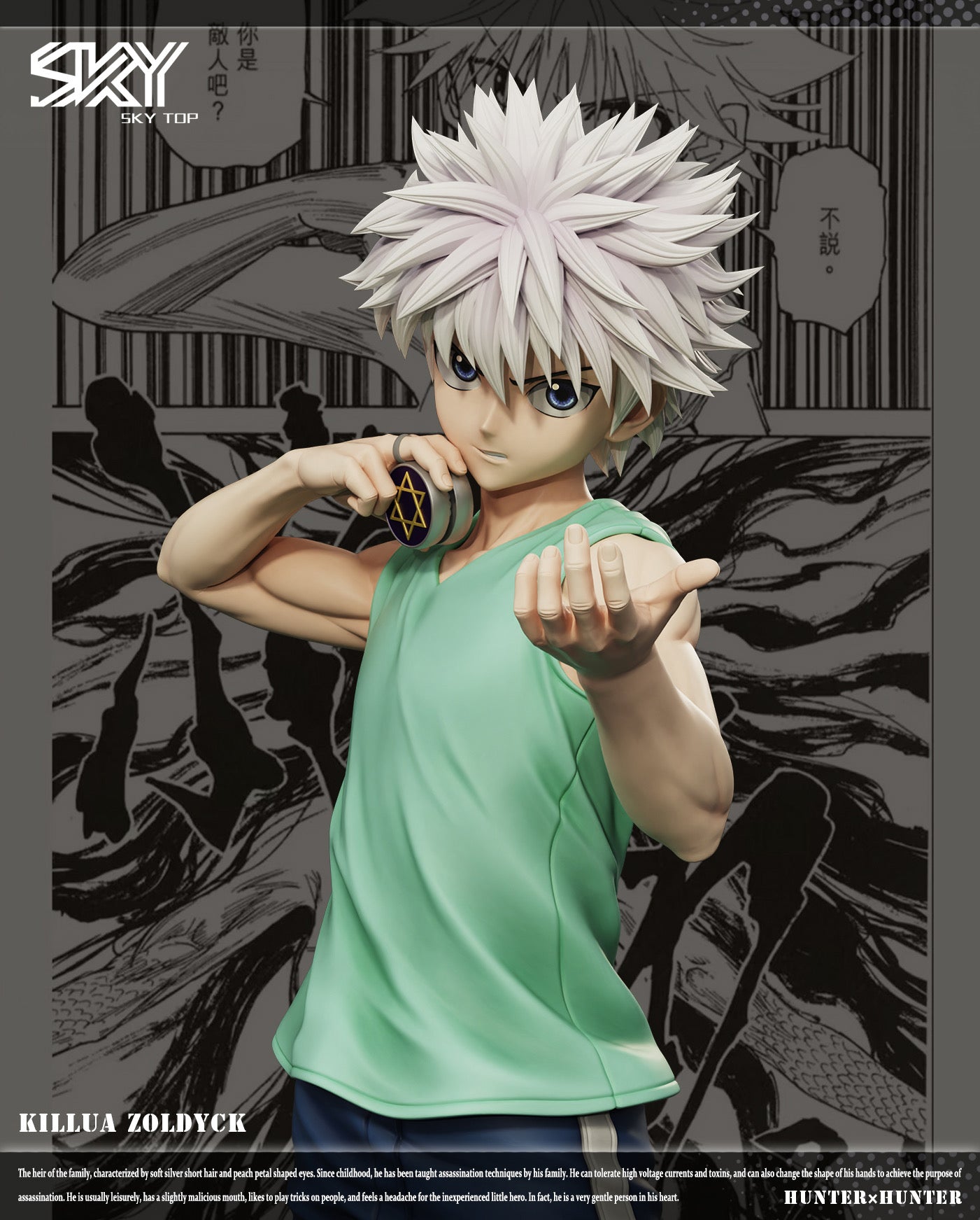 Hunter x Hunter Sky Top Studio Killua V3 Resin Statue – ClubHouse
