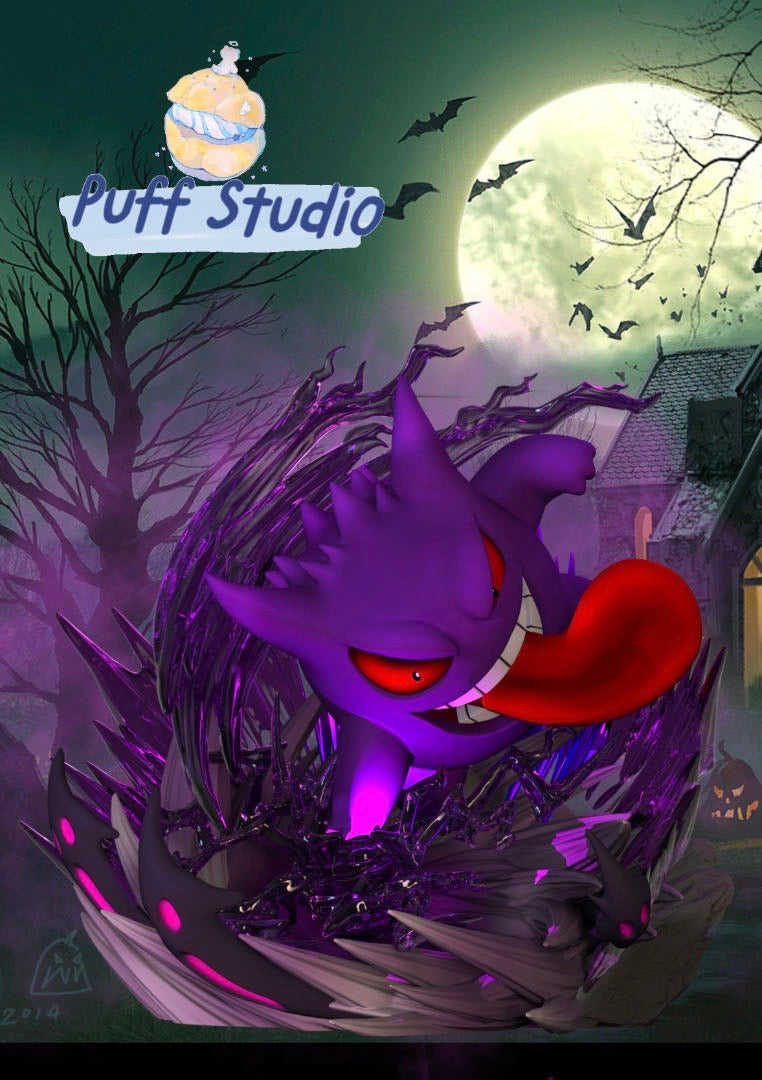 Pokemon Puff Studio Gengar Resin Statue