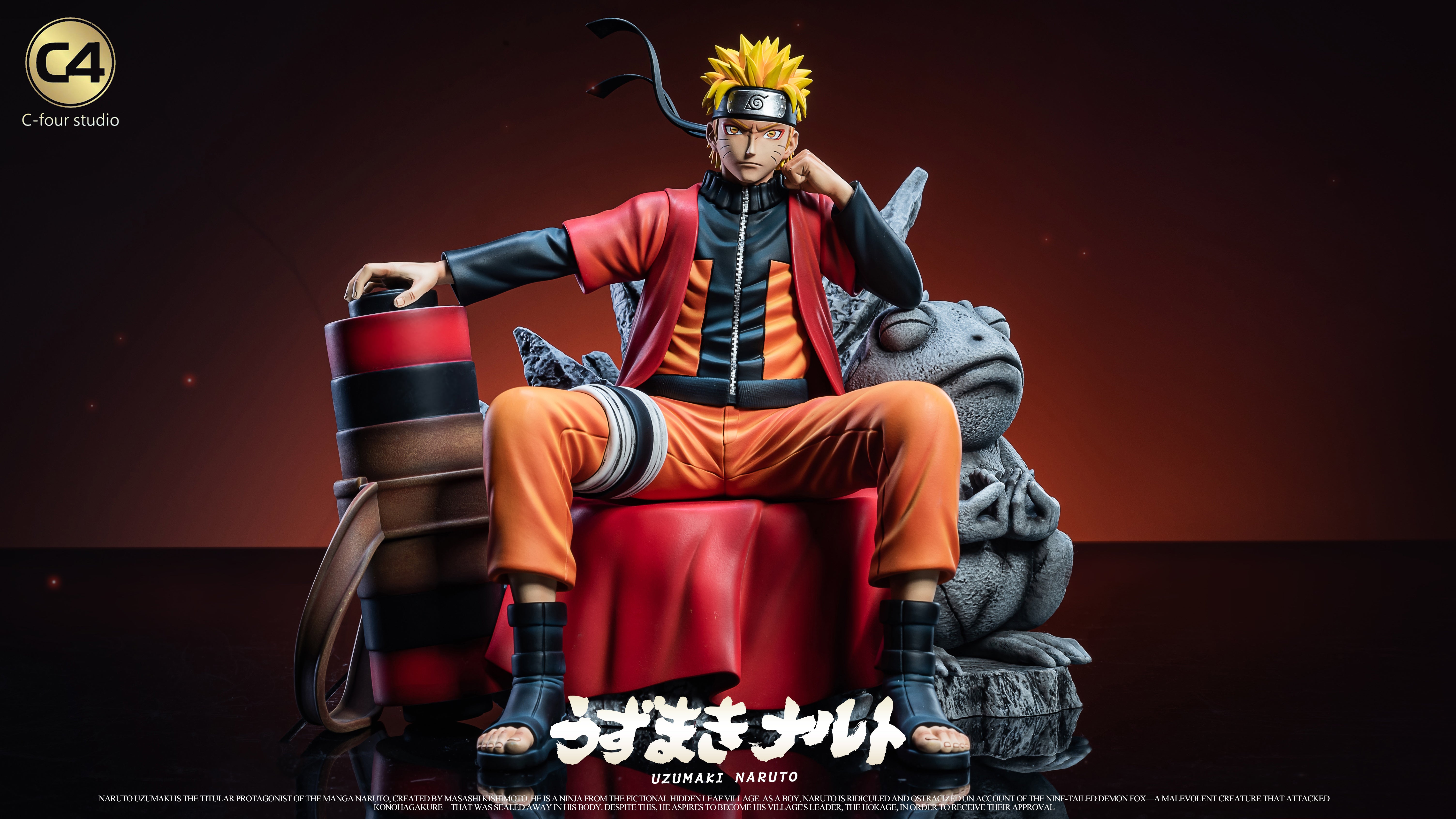 マイヤーズC4-StudioNaruto　夕日紅 Naruto C4 Studio Naruto Sitting Sage Mode Resin Statue