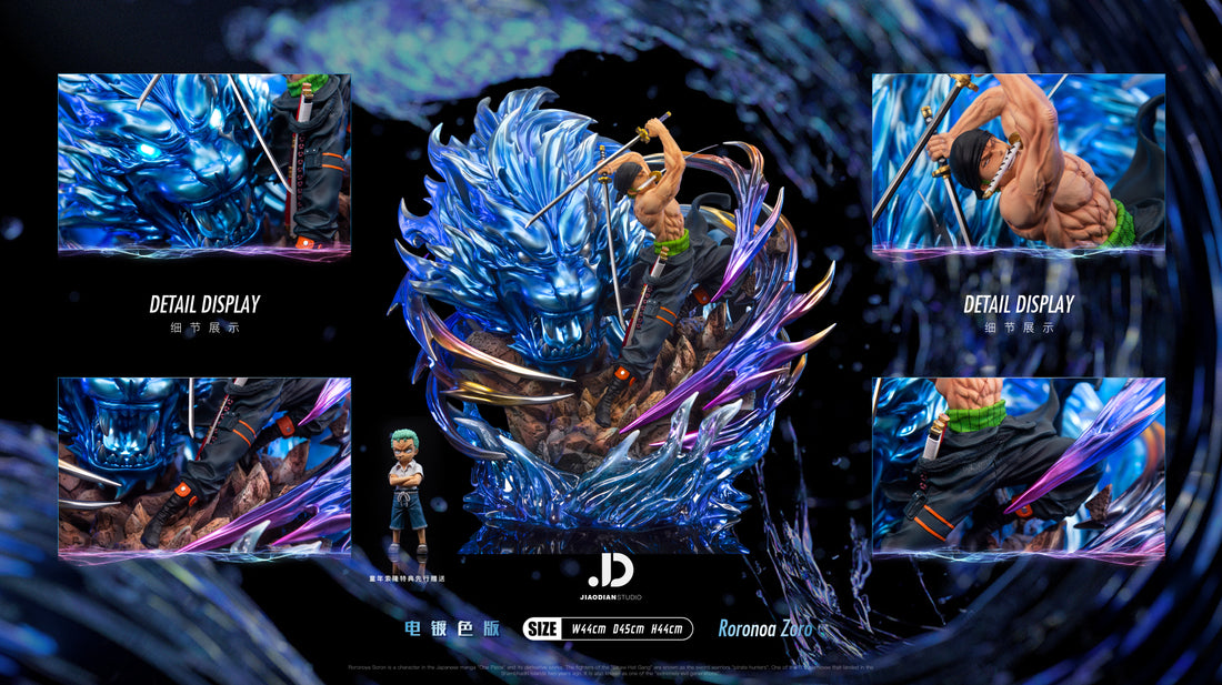One Piece Jiao Dian x C4 Studio Zoro Roronoa Extreme Tiger Hunter Resin Statue