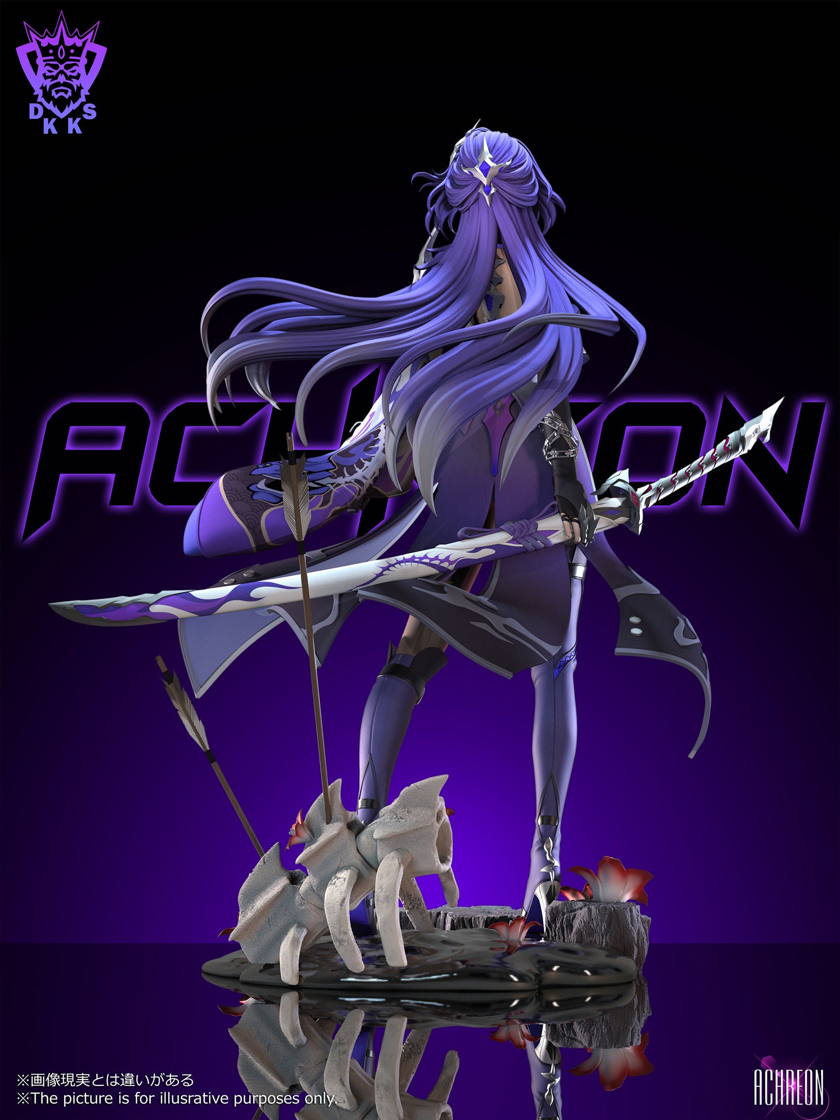 darkking Honkai Star Rail Dark King Studio Acheron Resin Statue – ClubHouse Statues