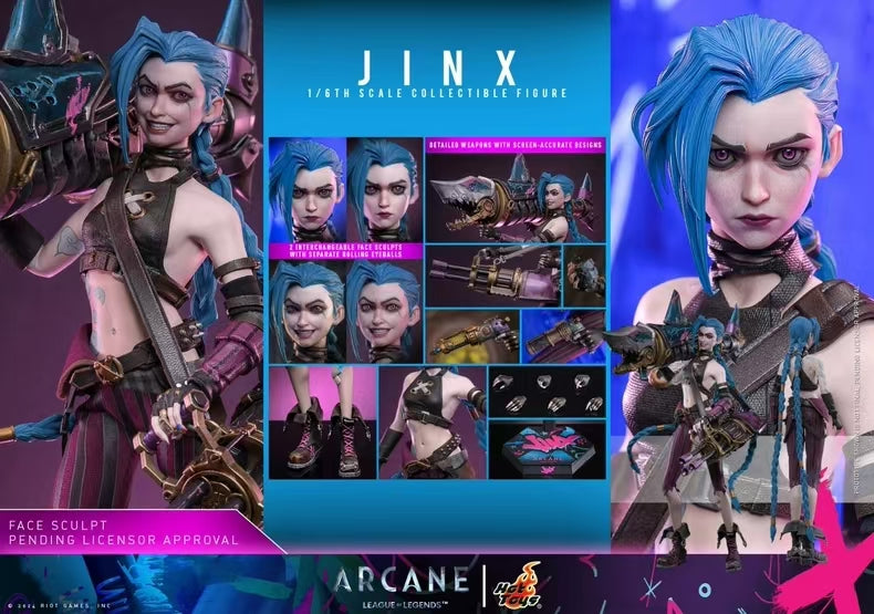 League of Legends Hot Toys Jinx Arcane – ClubHouse Statues