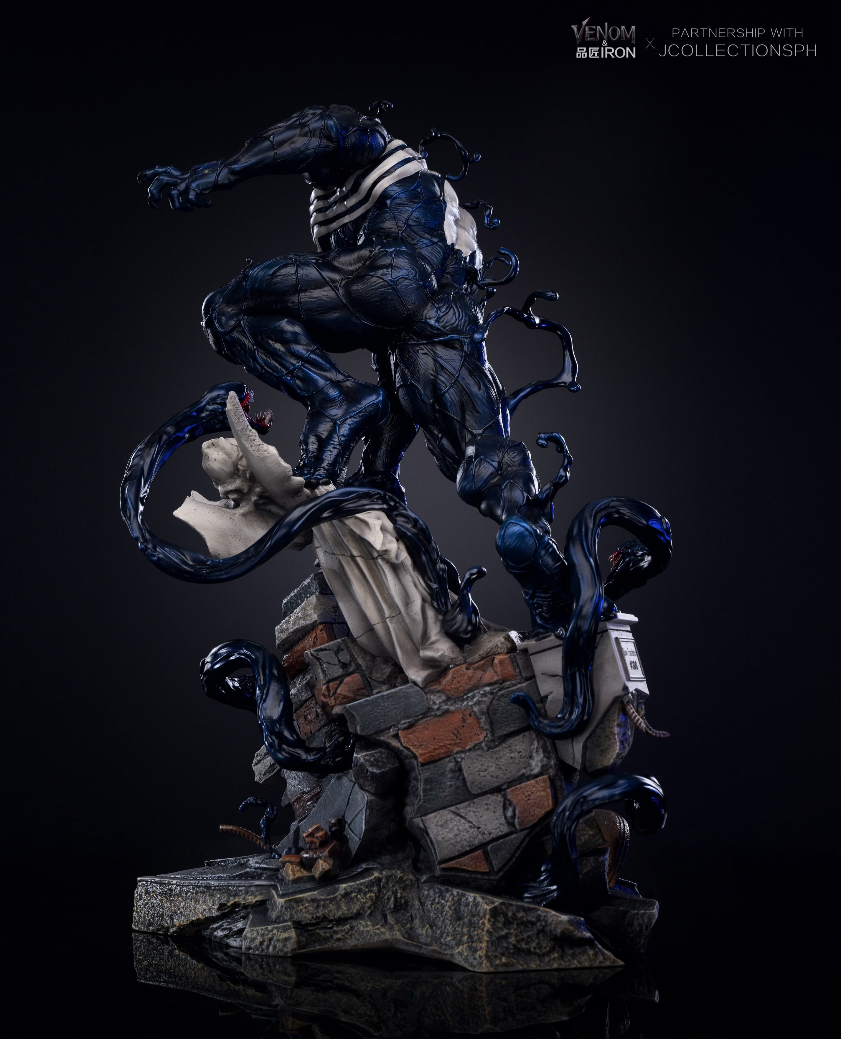 【marvel】ヴェノム オブジェ 3d Printed VENOM EXTRA LARGE HEAD#1 6