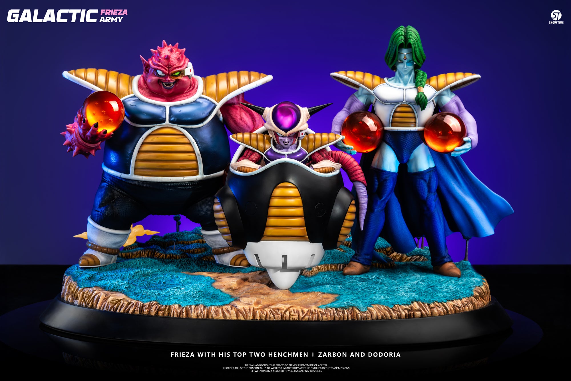Dragon Ball ShowTime Studio Freezer Zarbon Dodoria Diorama