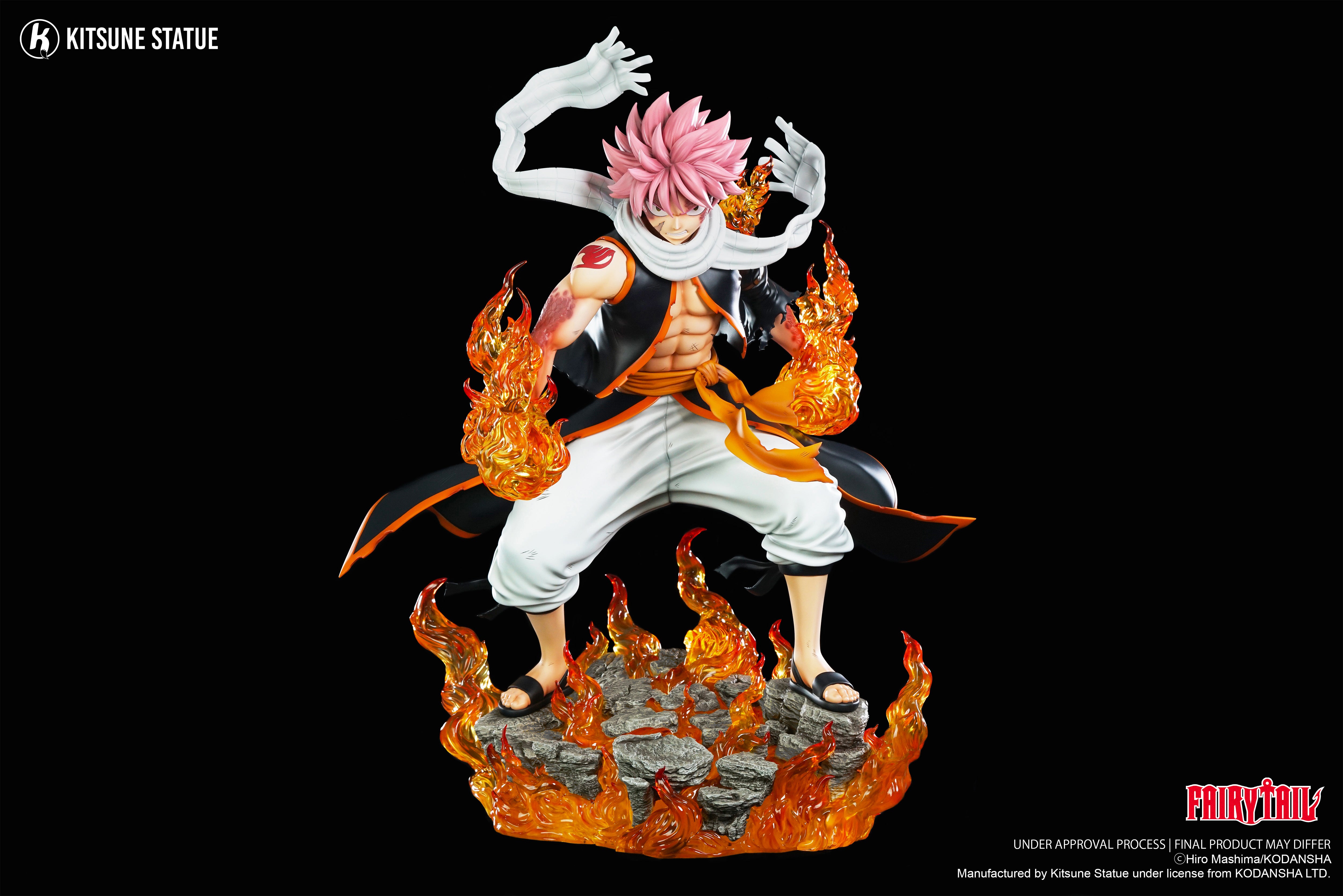 Fairy Tail Kitsune Studio Natsu Dragneel Licensed Resin Statue