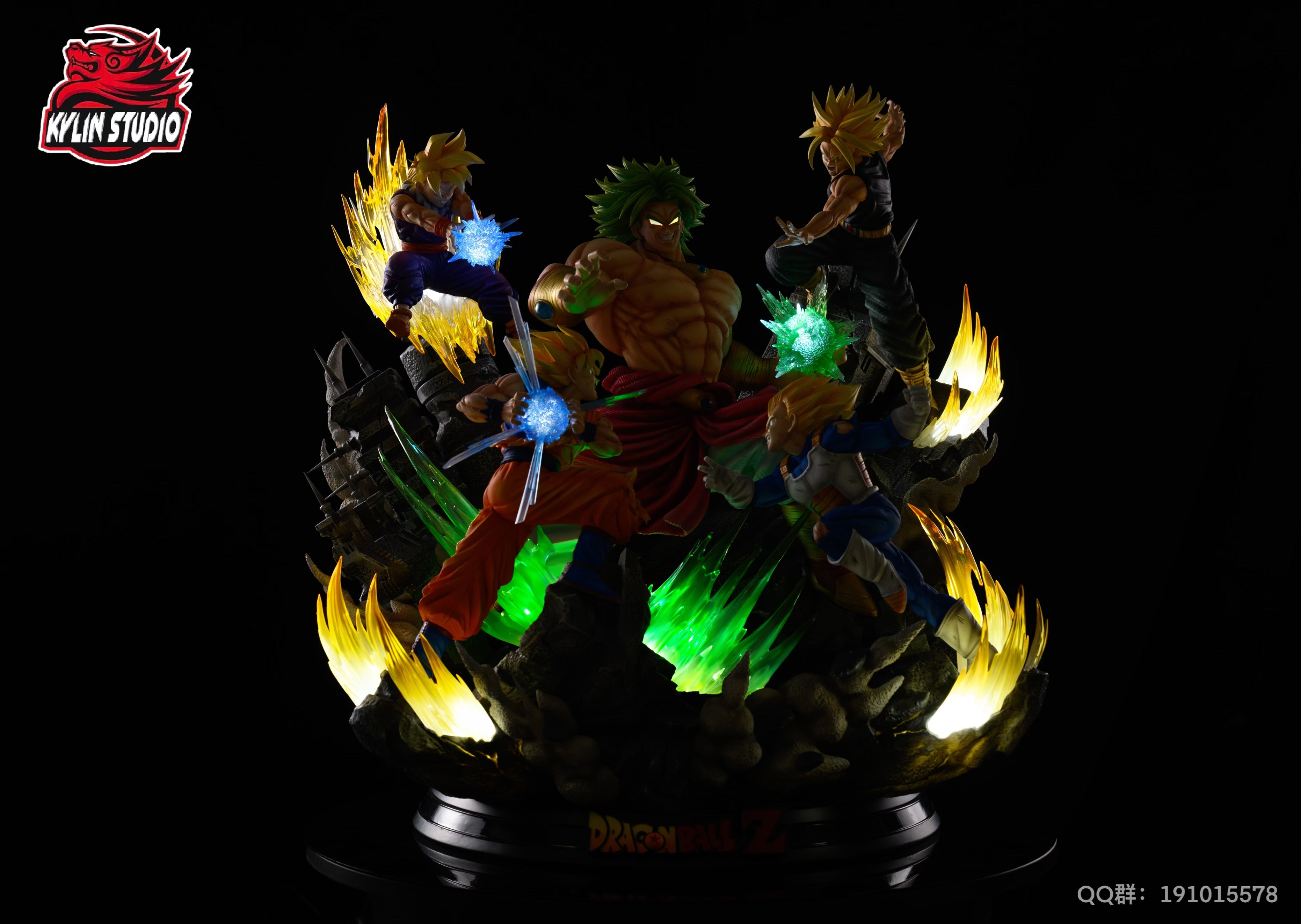 りんりんページ Dragon Ball Kylin Studio Super Saiyans VS Broly – ClubHouse Statues