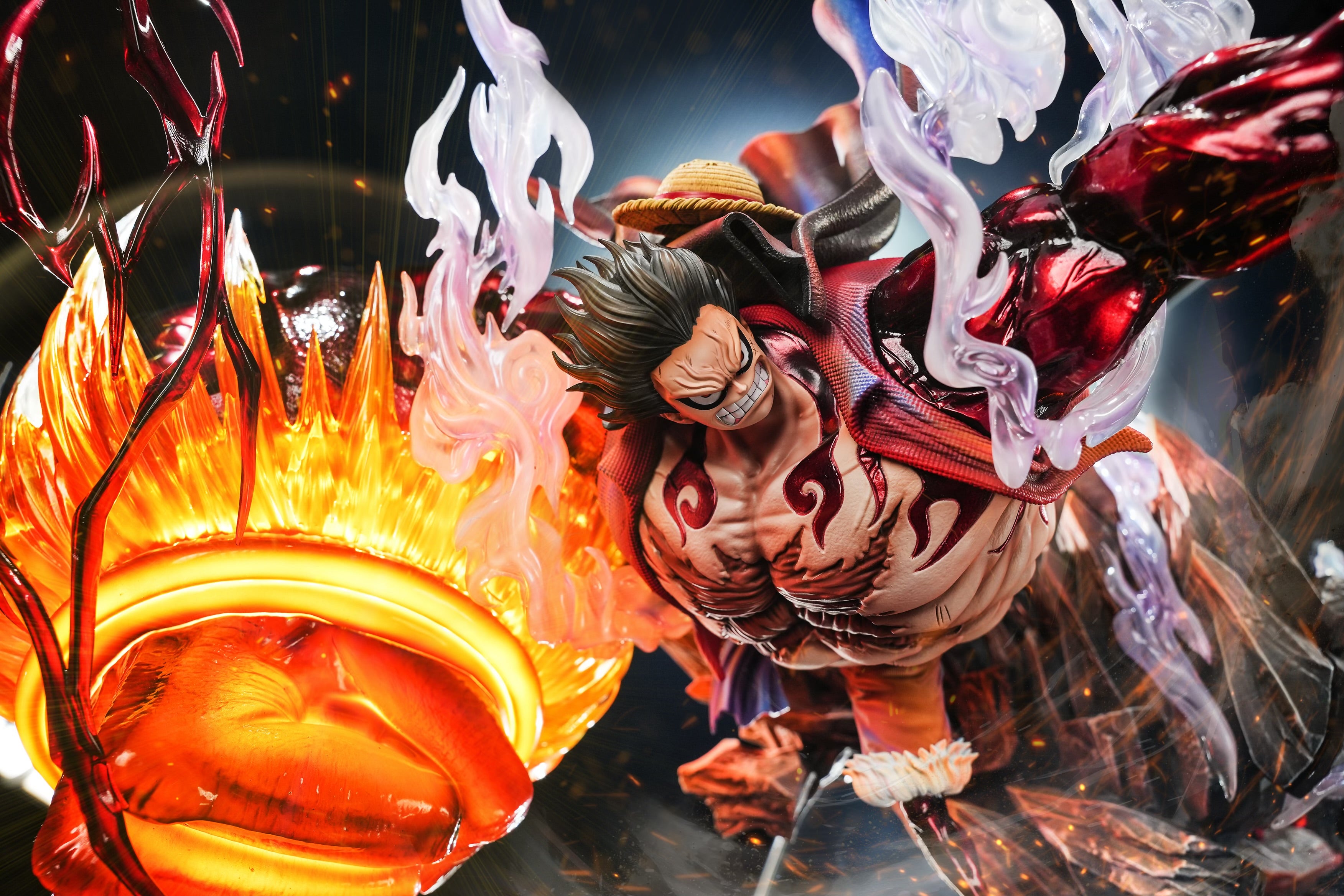 1030　ルフィ　ギア4 Reset Studio One Piece Reset Studio Gear 4 Luffy King Kong Gun Resin