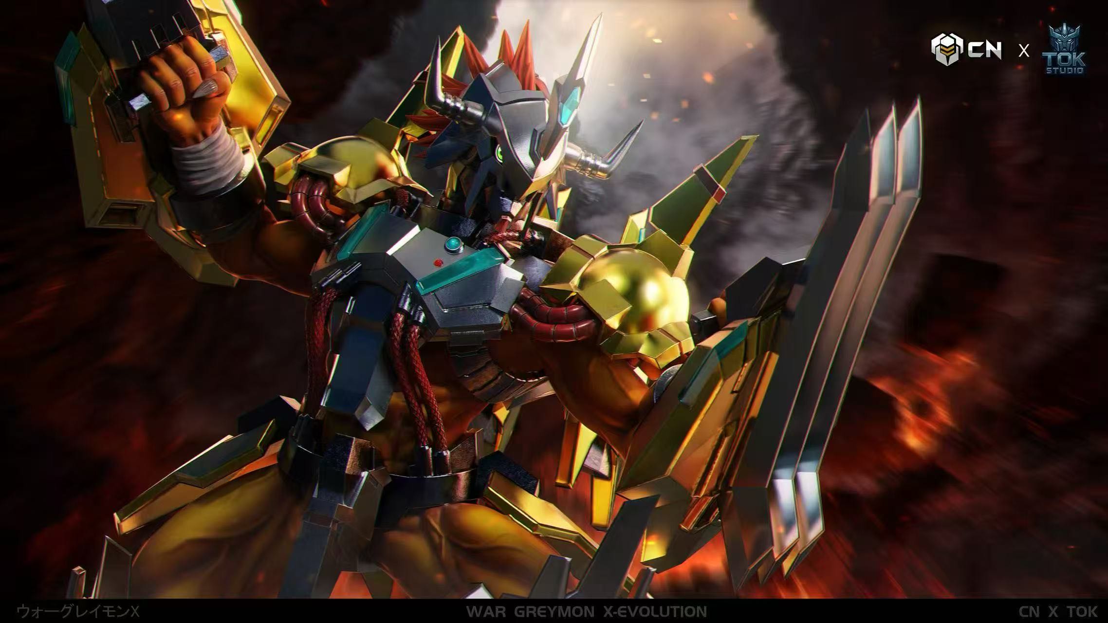 Digimon TOK Studio WarGreymon X Evolution – ClubHouse Statues