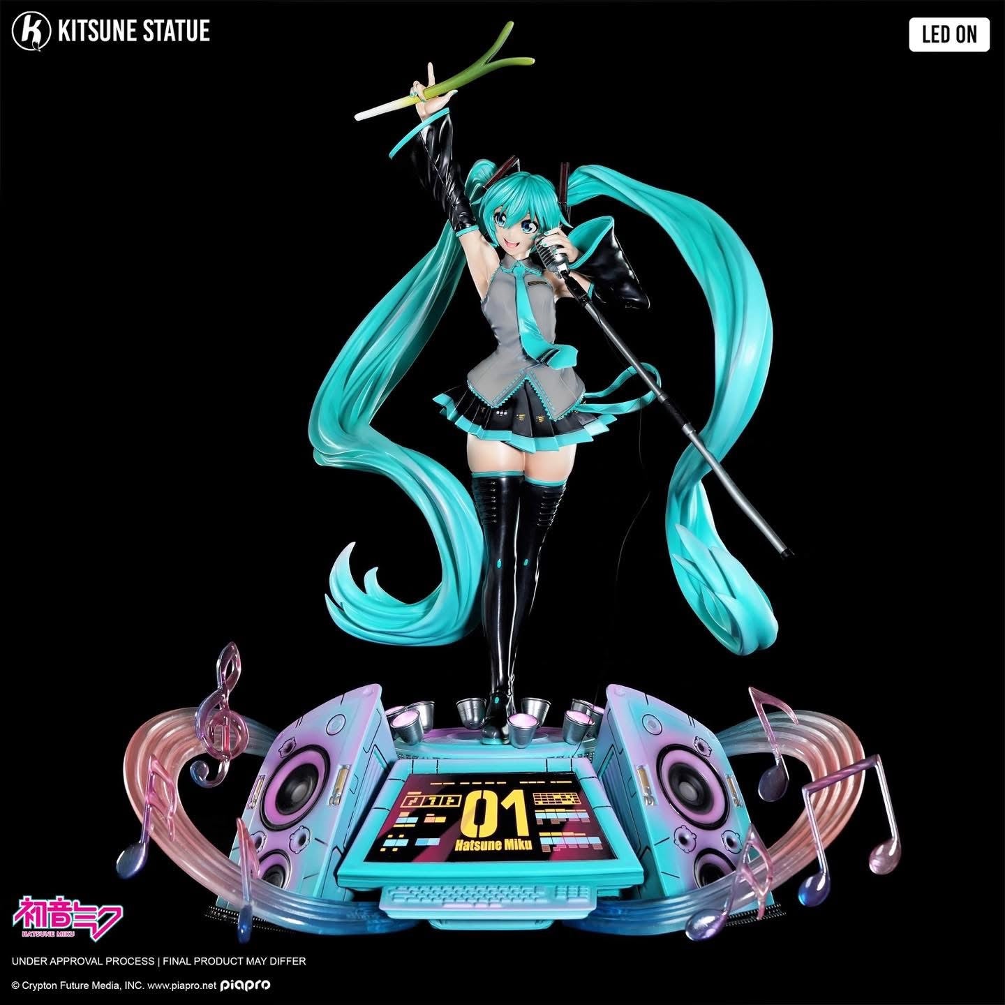 Hatsune Miku Virtual Singer Kitsune Studio Licensed Miku Resin