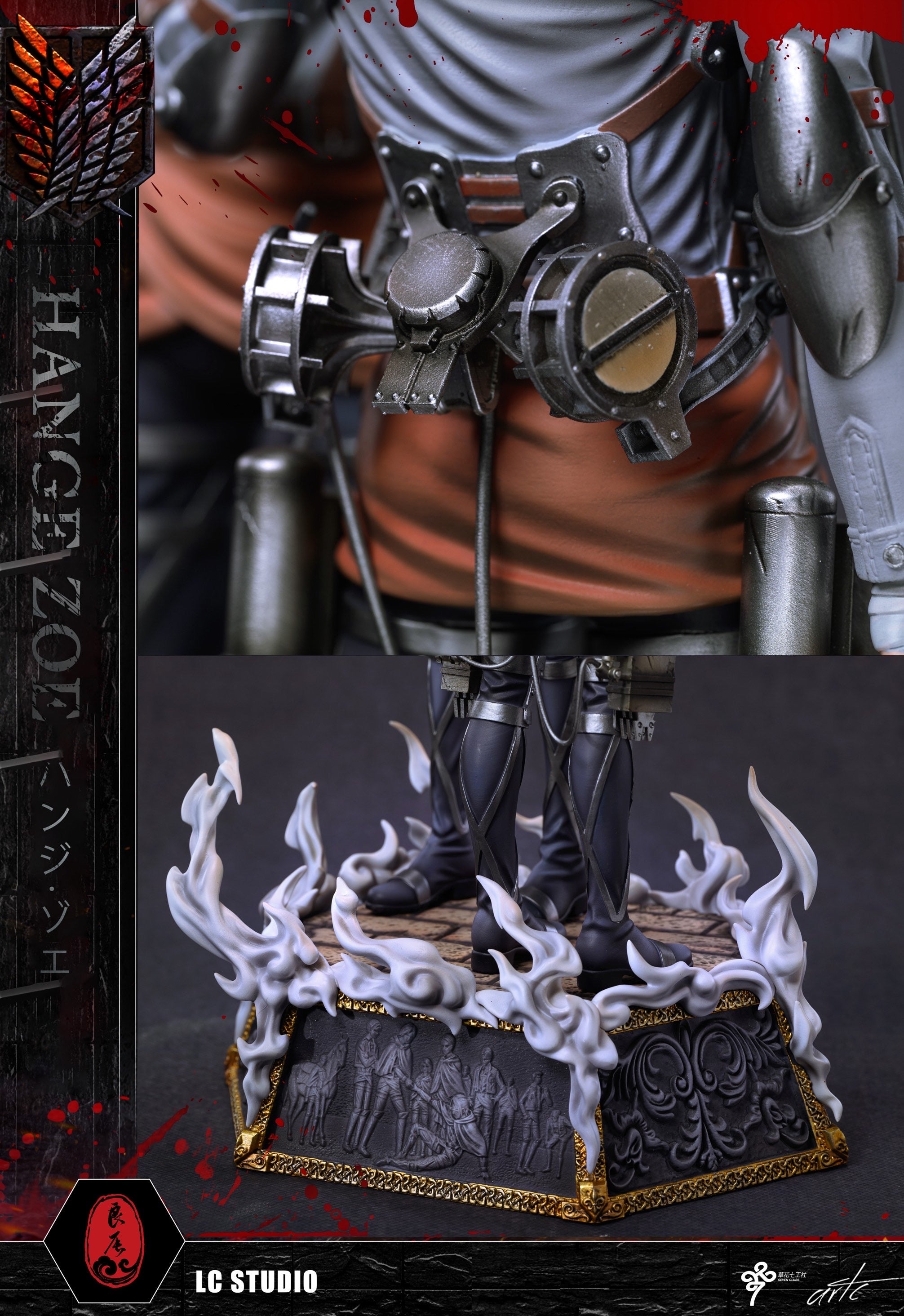 Attack on Titan LC studio Levi x Hange Zoe – ClubHouse Statues