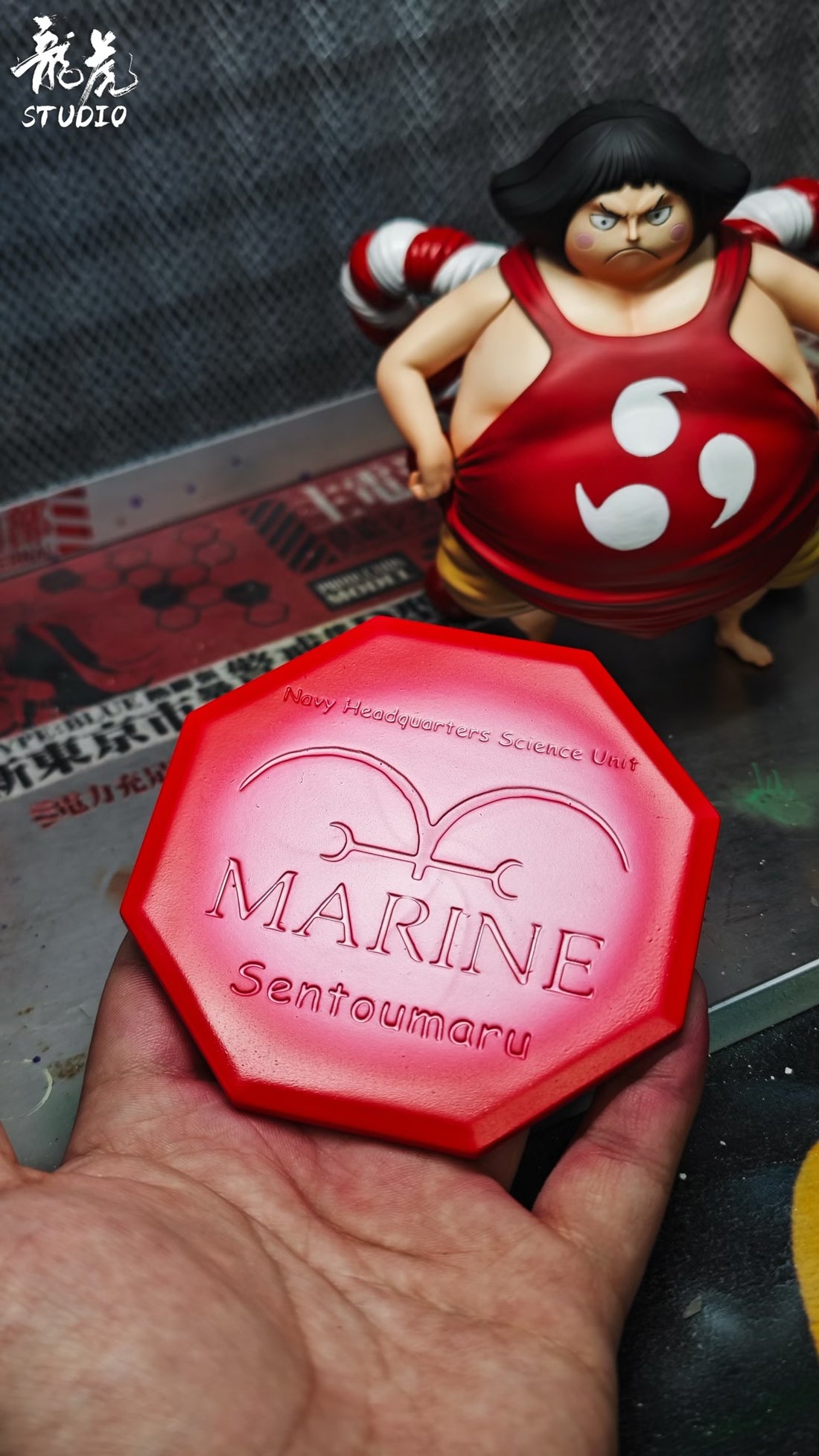 One Piece LongHu Studio Young Sentomaru Resin Statue