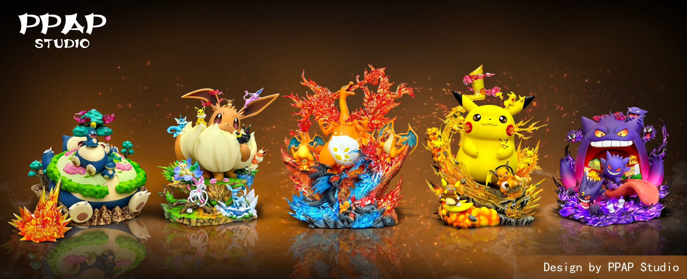 Pokemon PPAP Studio Charizard Family – ClubHouse Statues