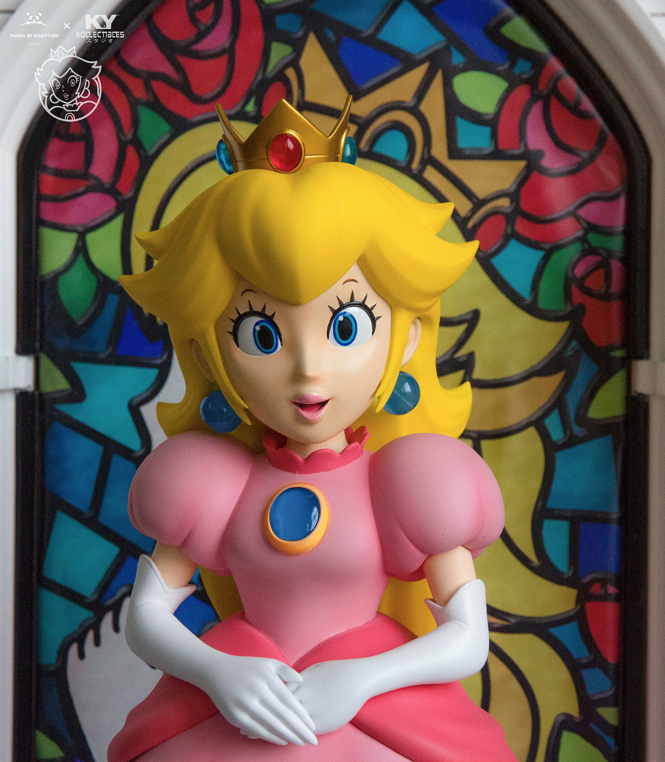 Mario Bros Panda x KY Kollectibles Studio Princess Peach Castle