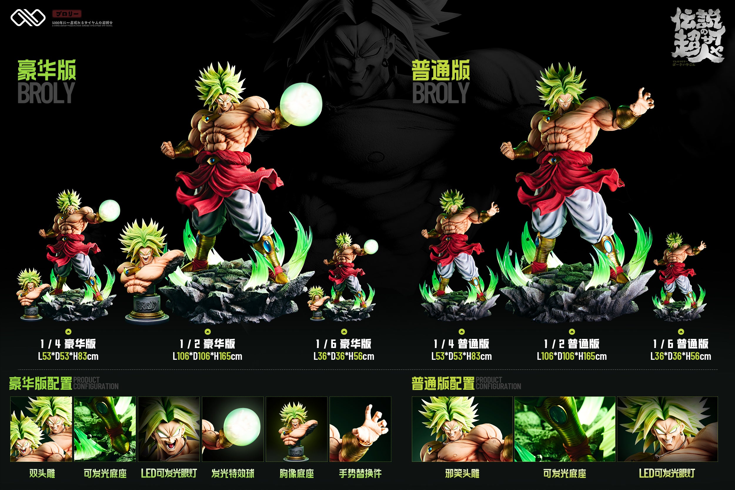 Dragon Ball Infinite Studio Broly Legendary SSJ – ClubHouse Statues