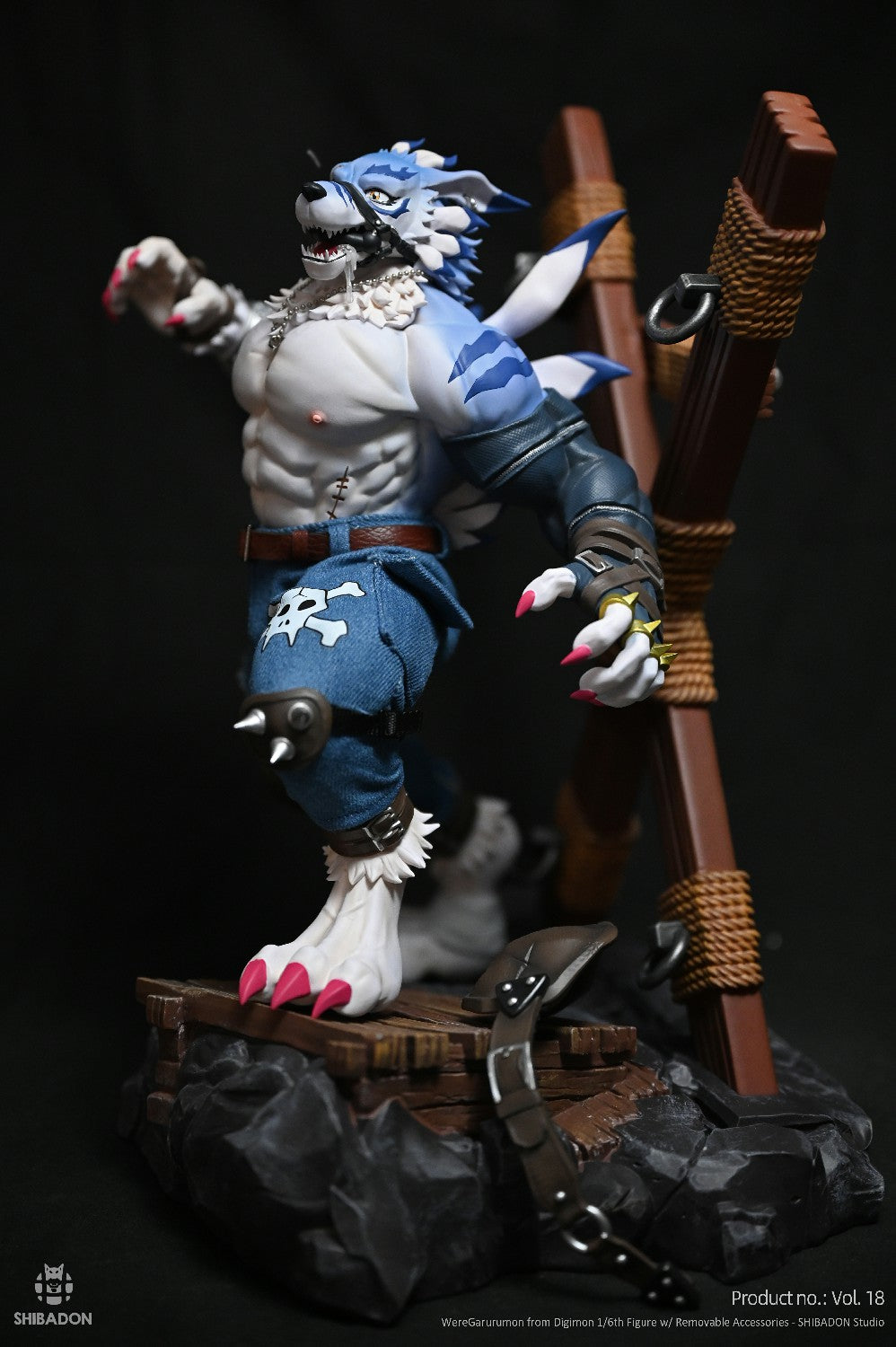 Digimon Shibadon Studio Were Garurumon Resin Statue – ClubHouse