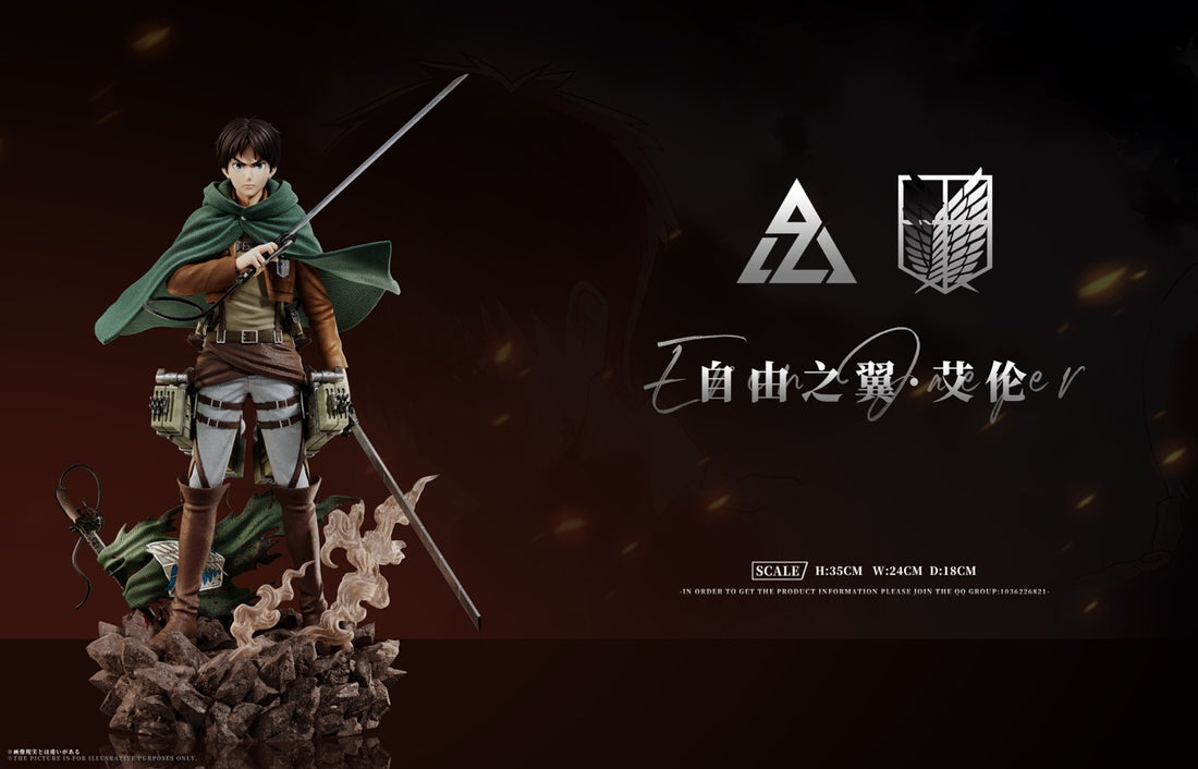 Attack On Titan AZ Studio Wings Of Freedom Eren Jeager Resin Statue