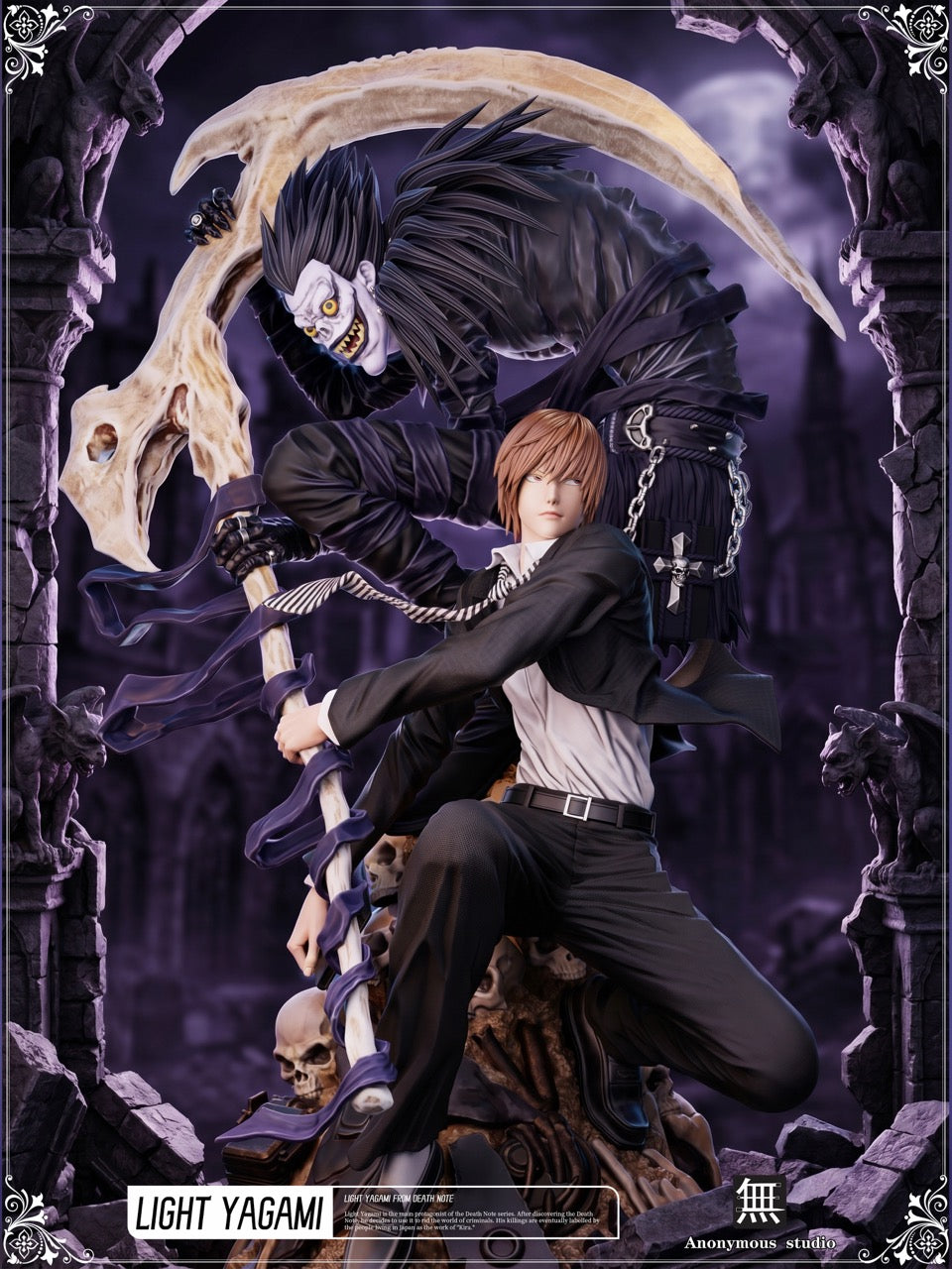 Death Note Anonymous Studio Yagami Light x Ryuk – ClubHouse Statues