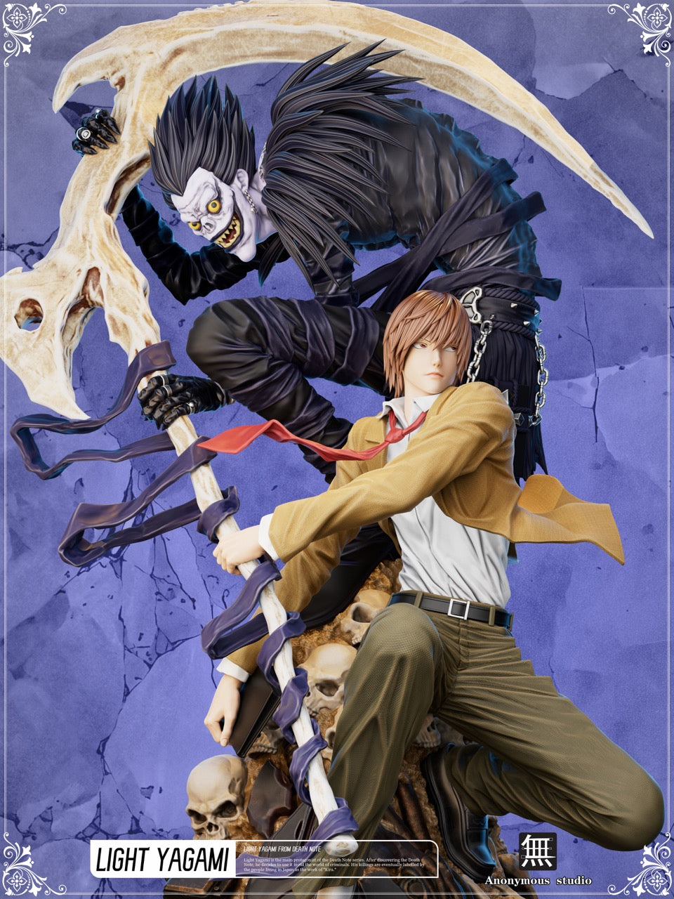 Death Note Anonymous Studio Yagami Light x Ryuk – ClubHouse Statues