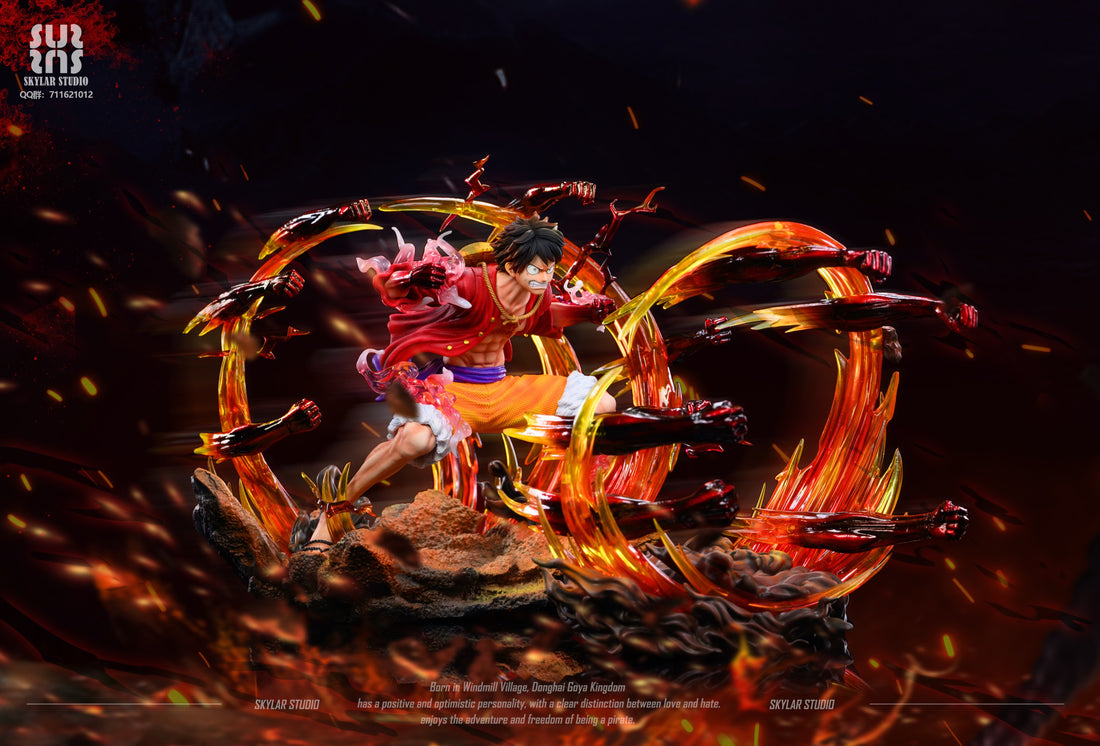 One Piece Skylar Studio Machine Gun Luffy Resin Statue