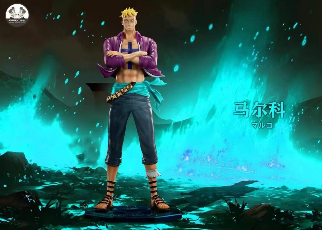 One Piece Clone Studio Marco x Portgas D Ace Resin Statue