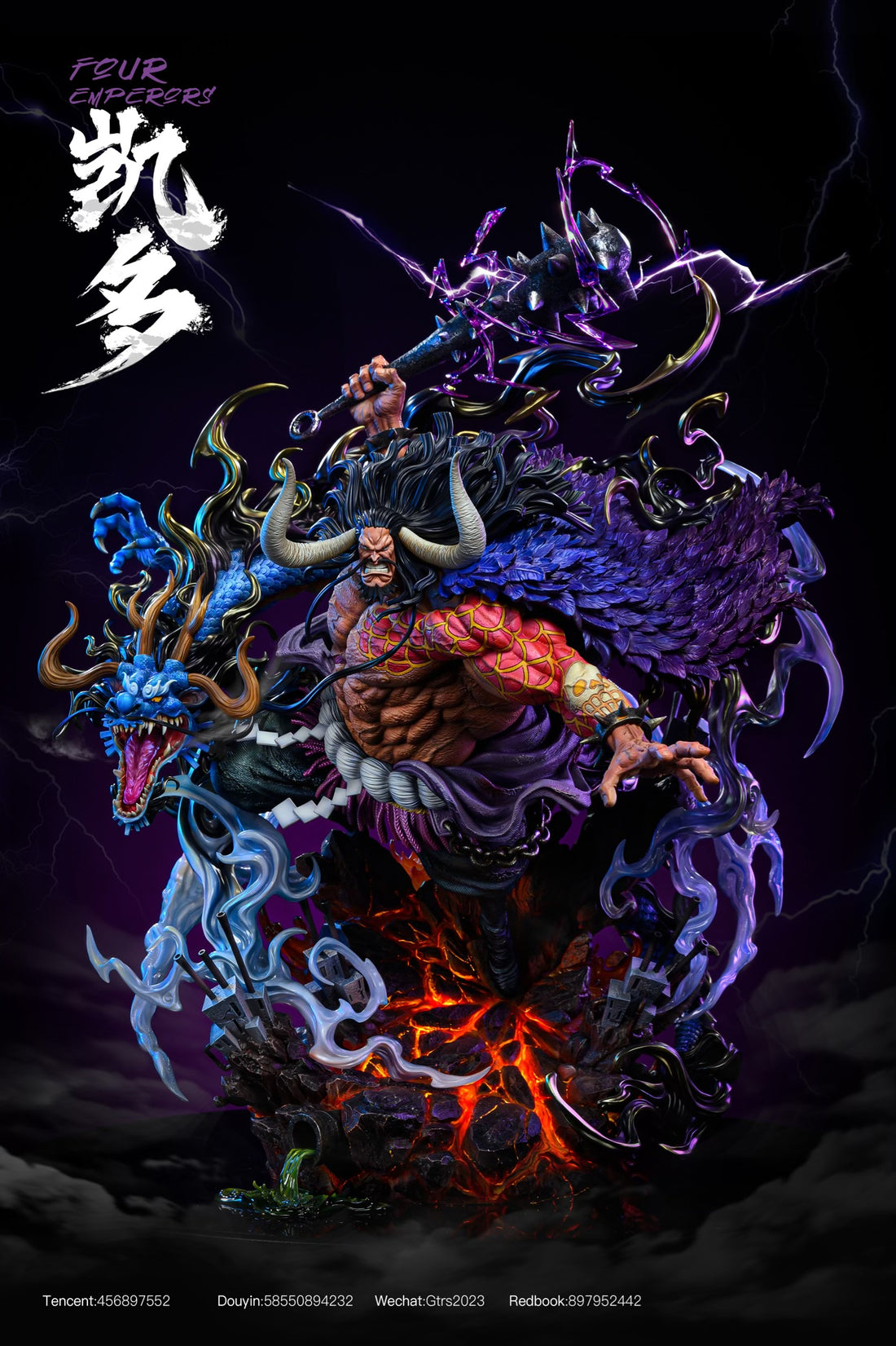 One Piece GTR Studio Kaido Resin Statue