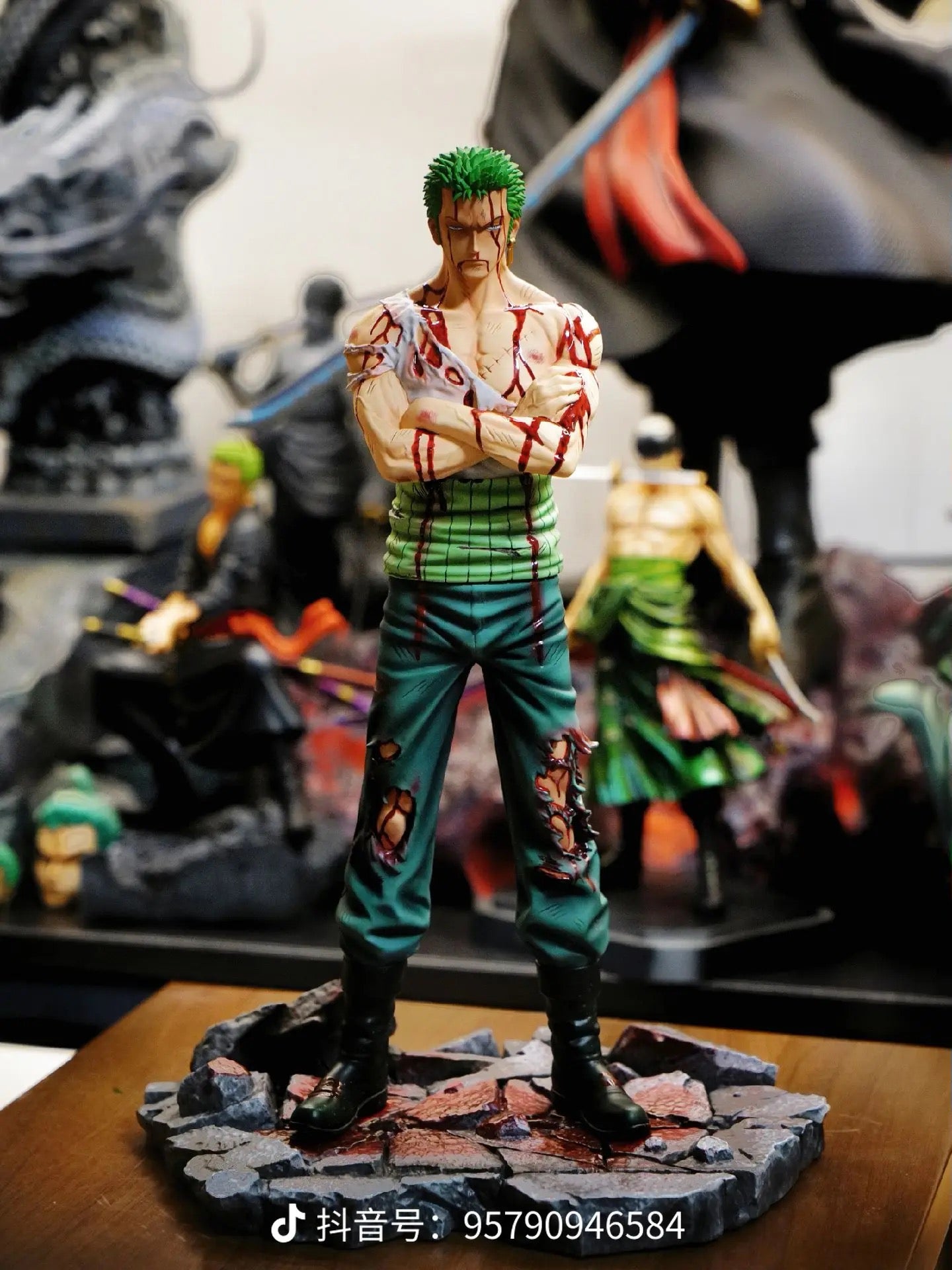 One Piece Dream Studio Roronoa Zoro x Luffy x Sanji Battle Damaged