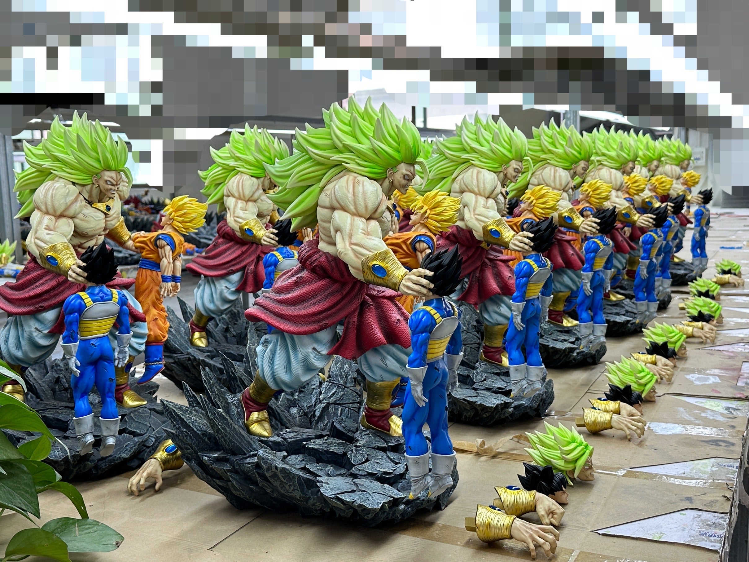 Statue Résine Dragon Ball – Break Studio – Broly Vs Goku Et Vegeta – Fight