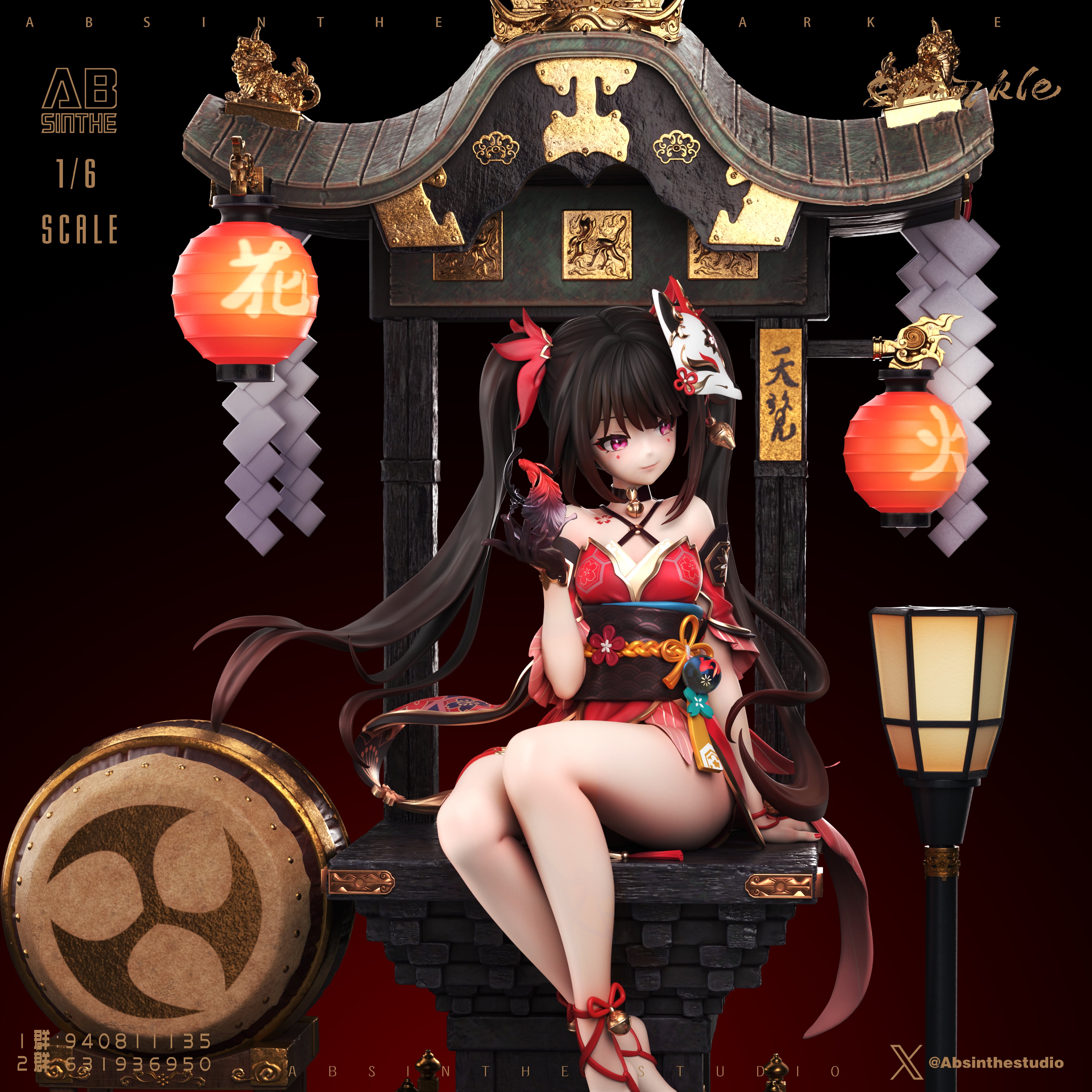 ♦♨アインシュタイン♨♥飛葉-Studioの無月 Honkai Star Rail ABsinthe Studio Sparkle – ClubHouse Statues
