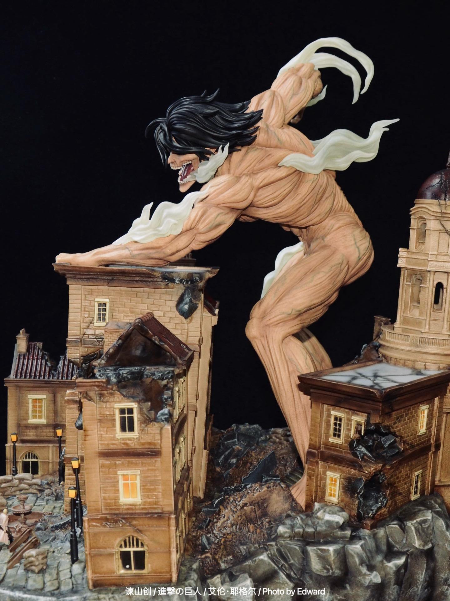 Attack on Titan Chikara Studio Eren Jeager Titan Form Diorama