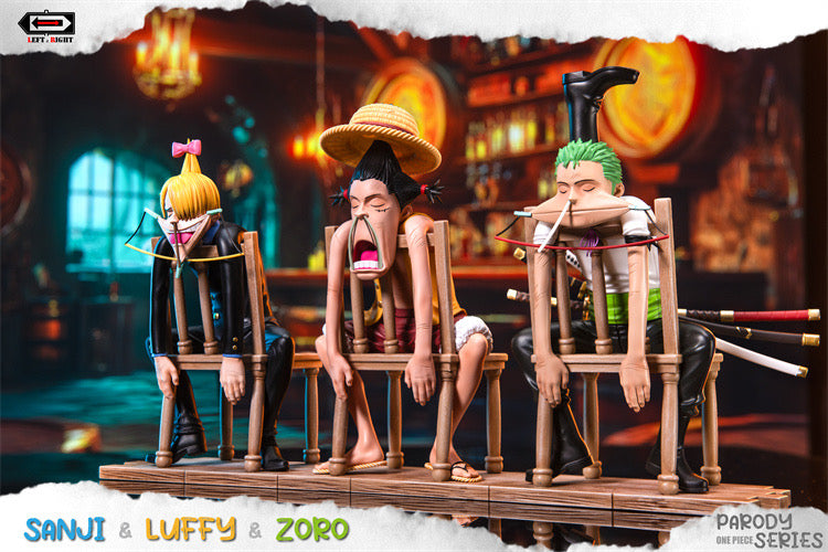 One Piece Left x Right Studio Sanji x Luffy x Zoro Resin Statue
