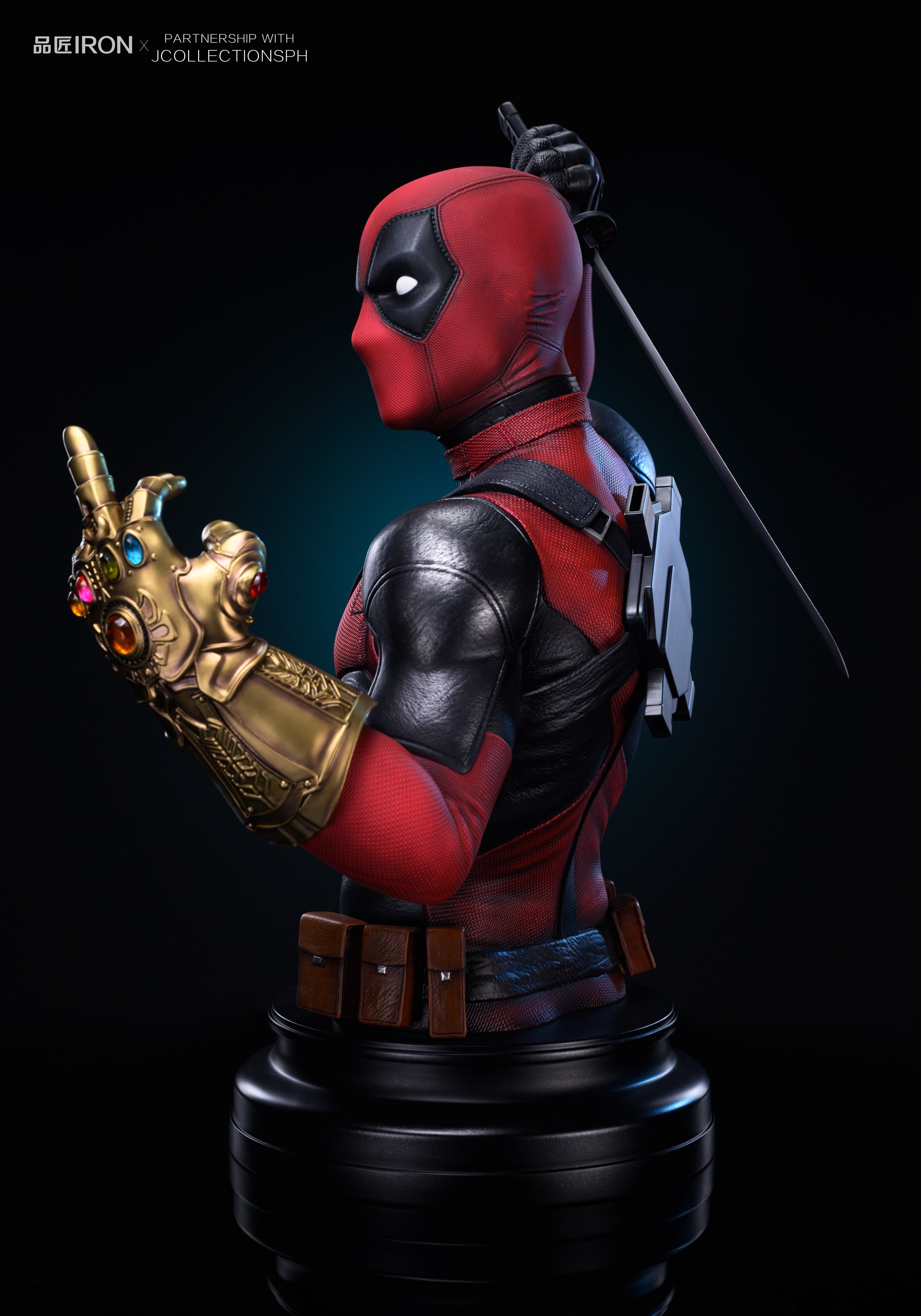 Deadpool Pin Jiang Iron Studio Deadpool MQ060 Bust Resin