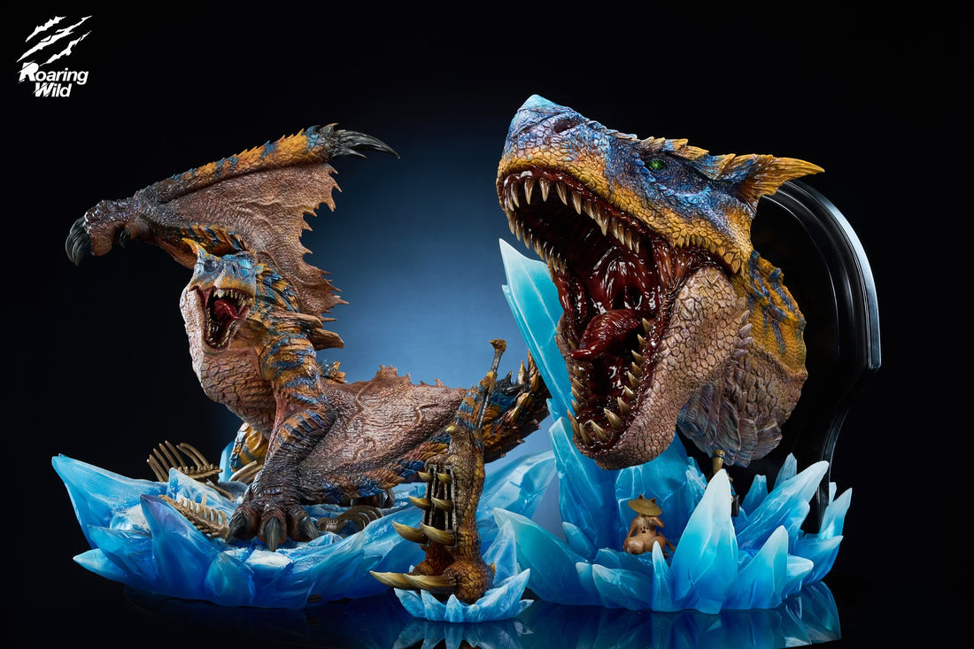 Monster Hunter Roaring Wild Studio Tigrex Head x Great Sword Resin Statue