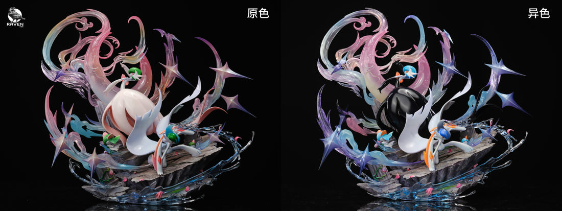 Pokemon Raven Studio Gallade x Gardevoir Resin Statue