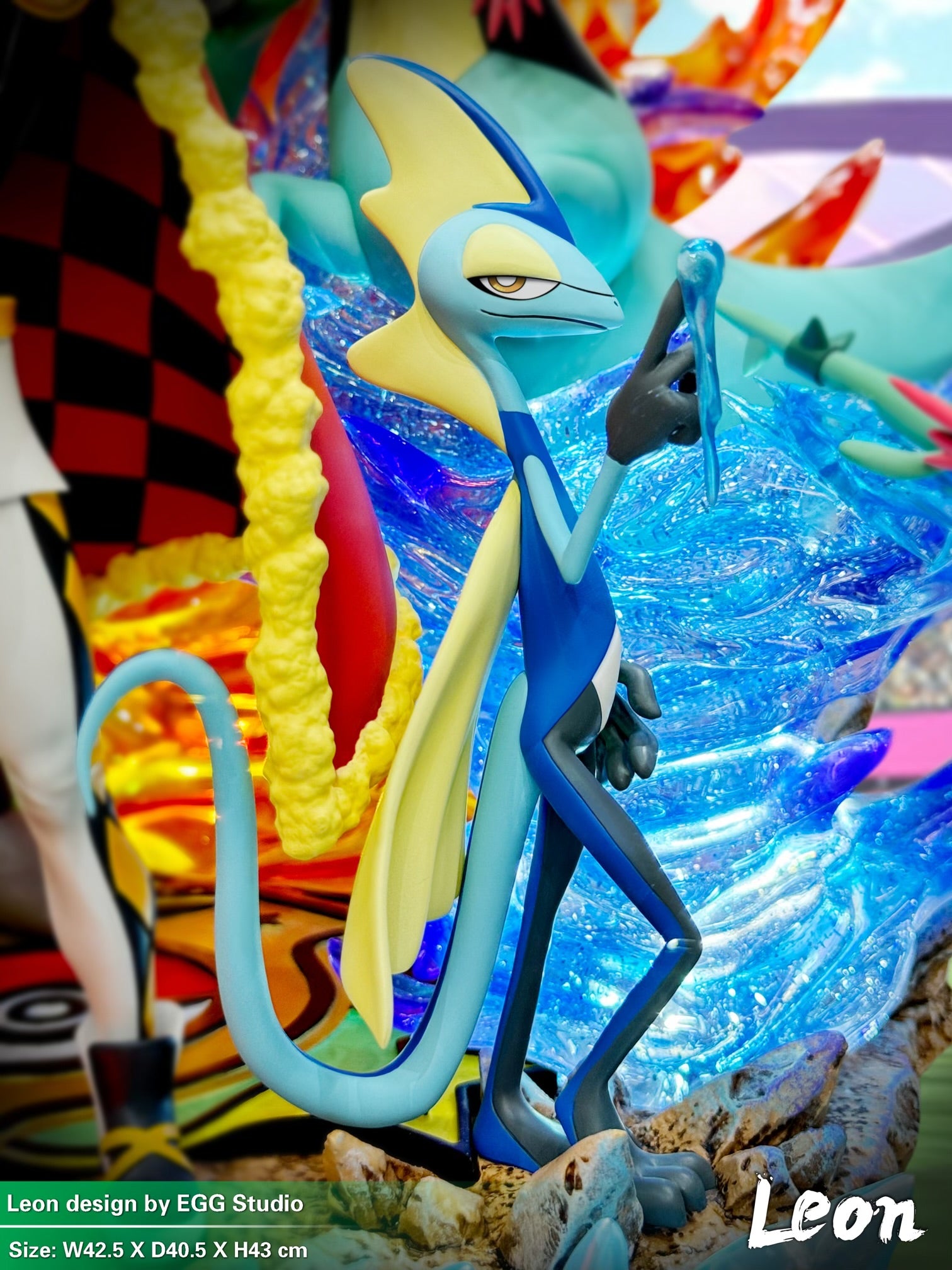 Pokemon EGG Studio Champion Leon Resin Statue – ClubHouse Statues