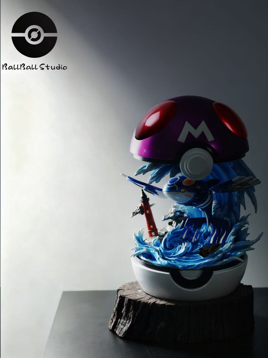 Pokemon BallBall Studio Kyogre Resin Statue
