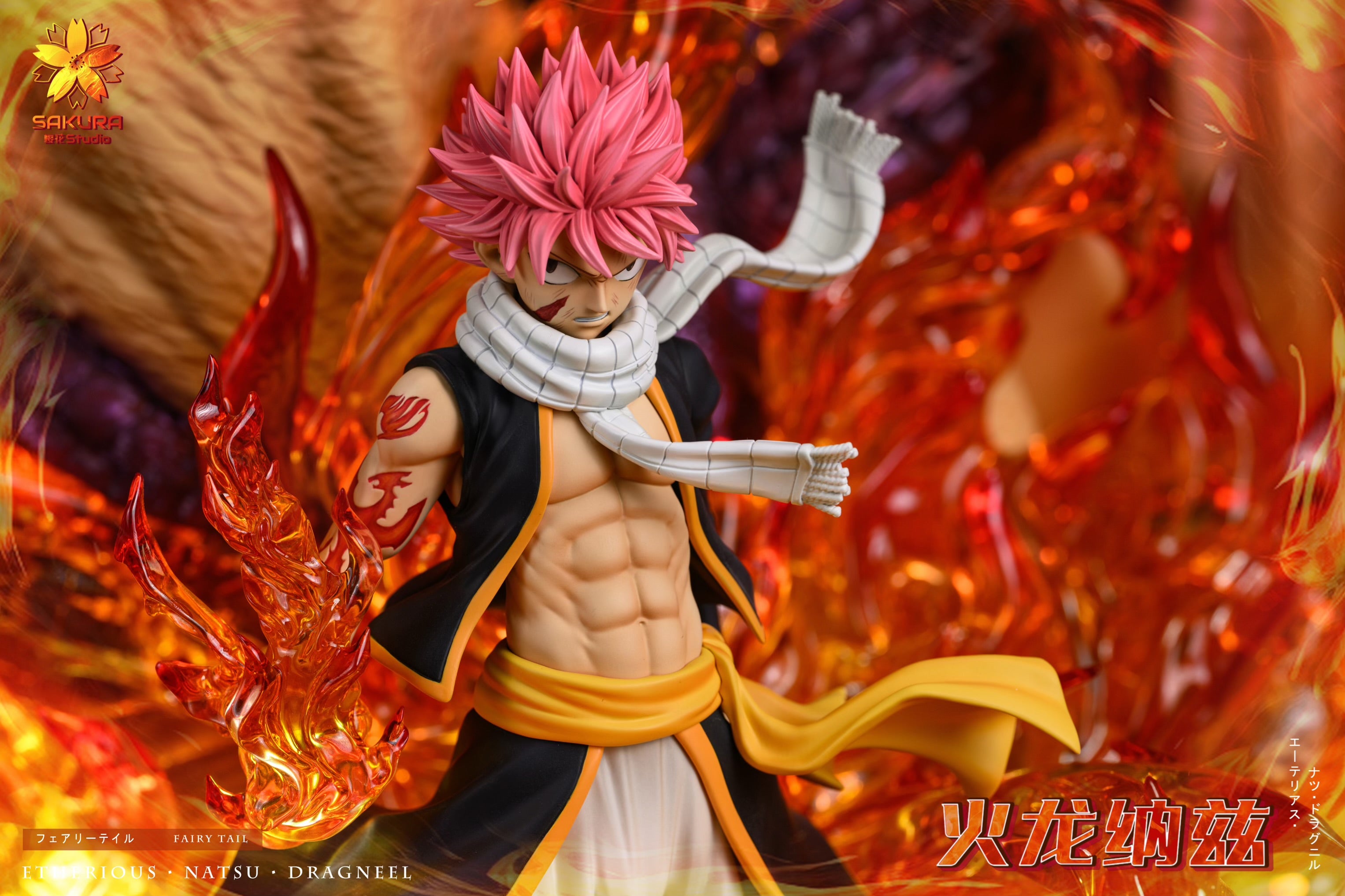 Fairy Tail Sakura Studio Natsu Dragneel Resin Statue – ClubHouse