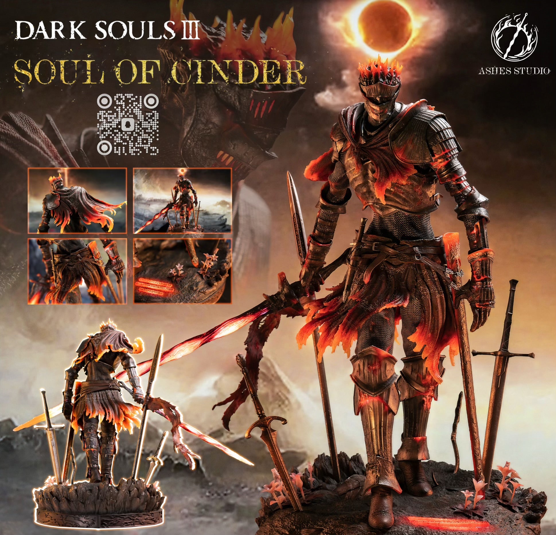 Dark Soul III Ashes Studio Souls of Cinder – ClubHouse Statues
