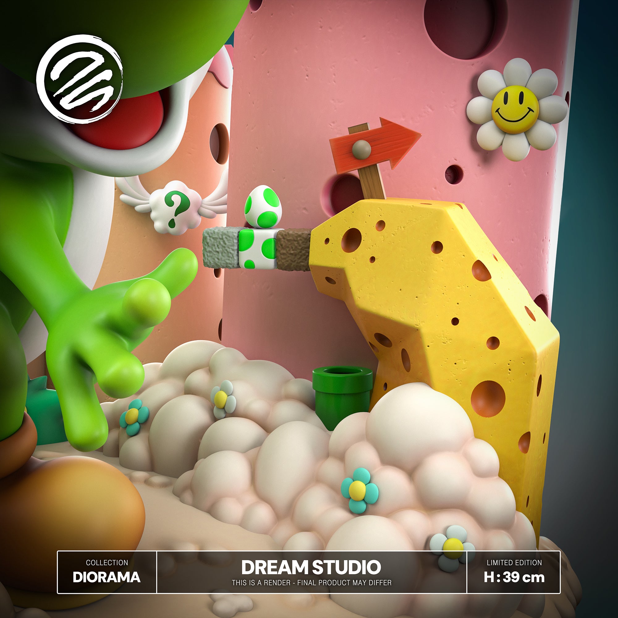 Super Mario Dream Studio Yoshis Island Diorama – ClubHouse Statues