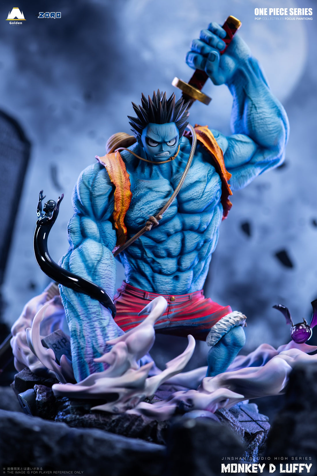 One Piece Jinshan Studio Nightmare Luffy Resin Statue