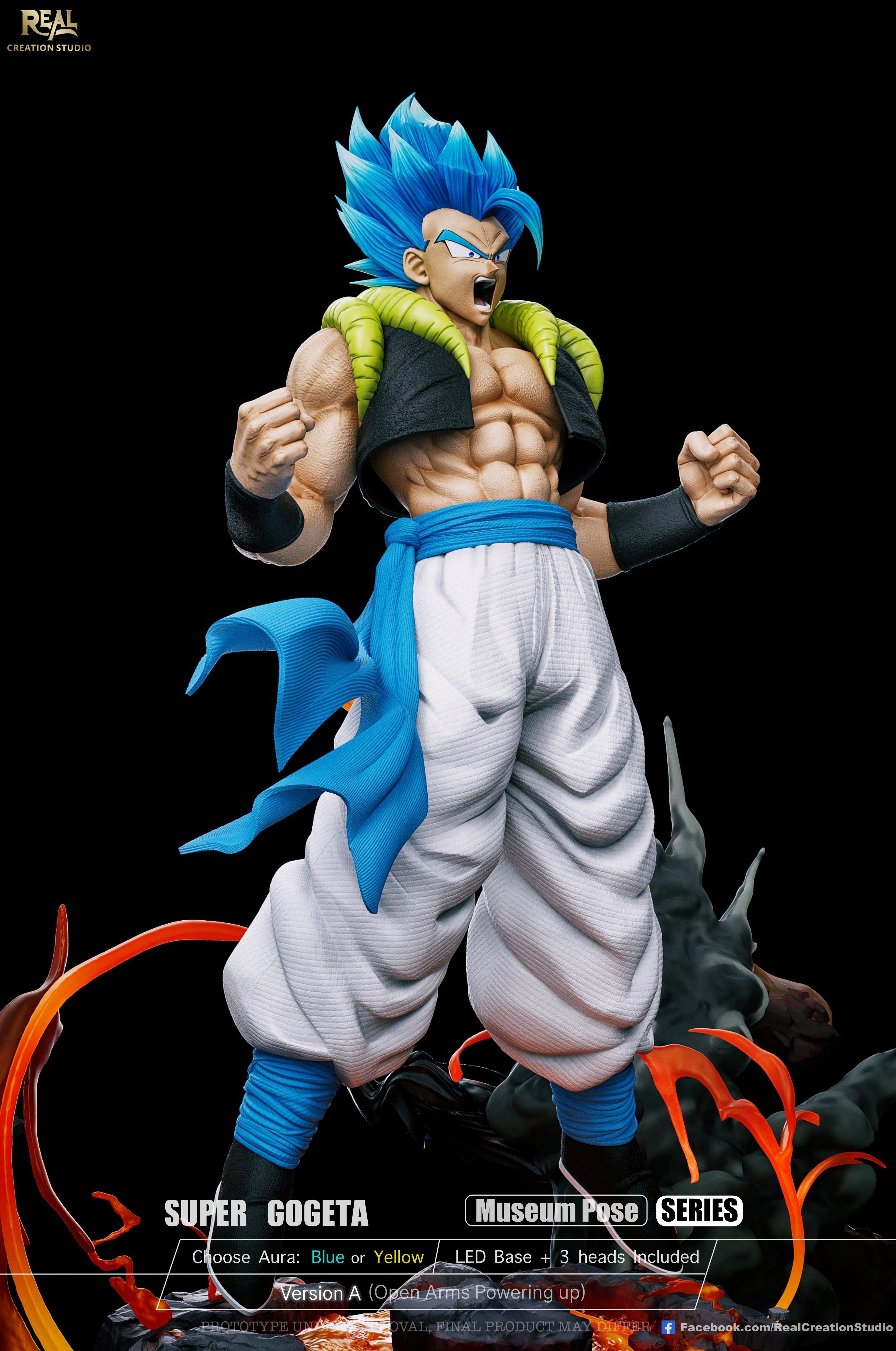Dragon Ball Real Creation Studio Super Gogeta – ClubHouse Statues