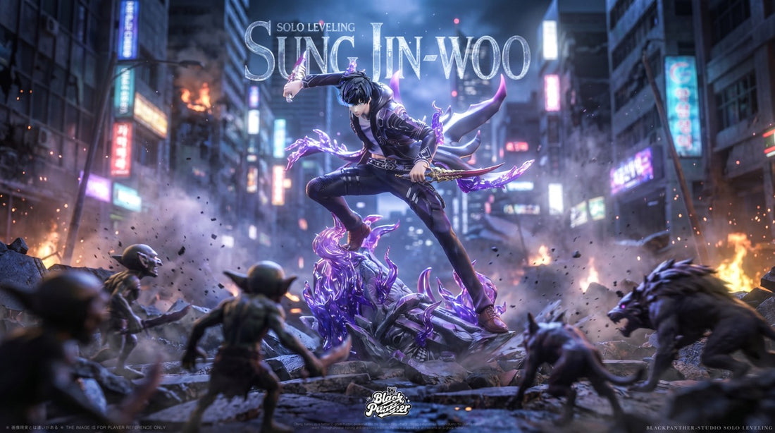 Solo Leveling Black Panther Studio Sung Jin Woo X Cha Hae In