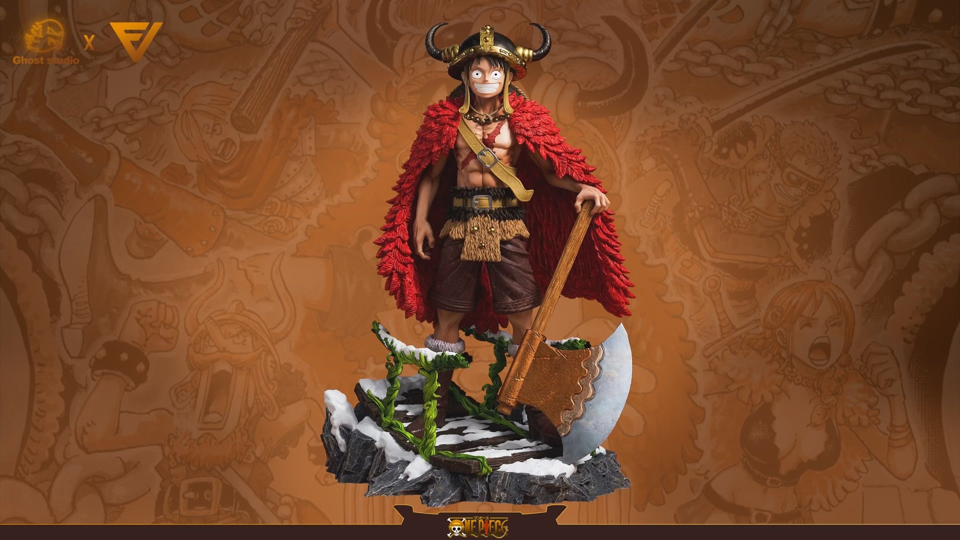 One Piece Ghost x EVE Studio Giant Luffy Elbaph Arc Resin Statue ...