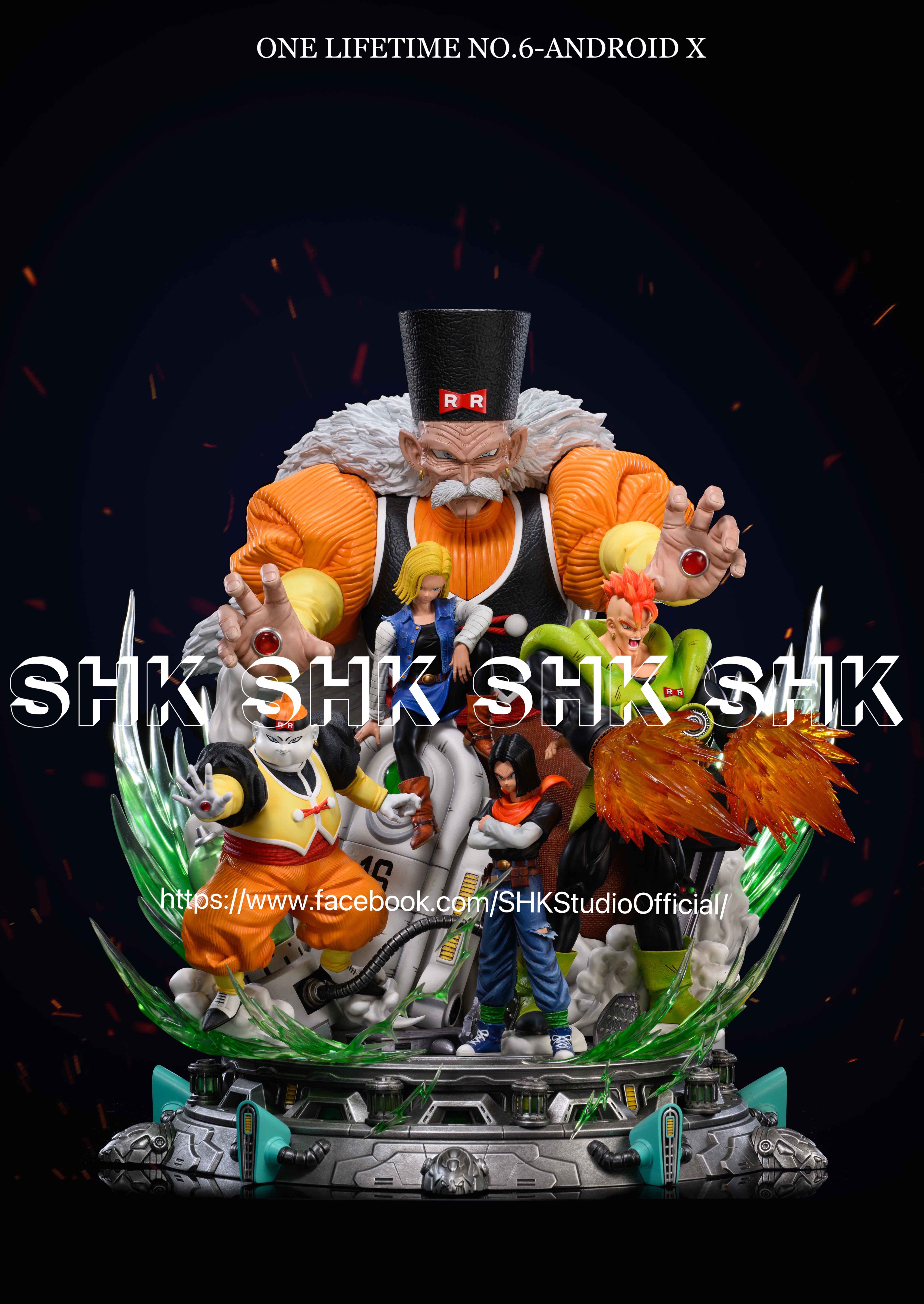 Dragon Ball SHK Studio One Lifetime Series No 6 Androids Resin