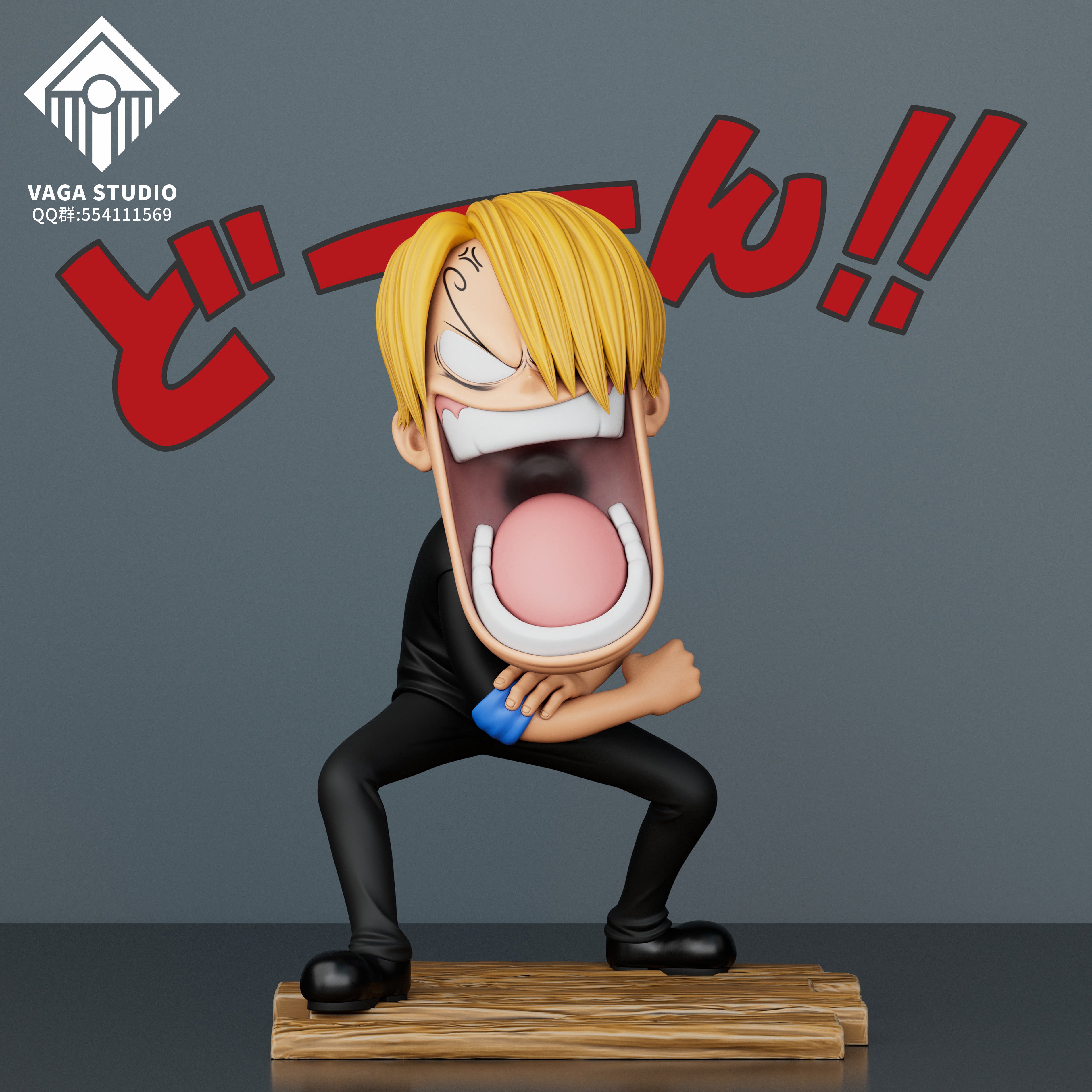 One Piece Vaga Studio Luffy x Zoro x Sanji Angrys Resin Statue