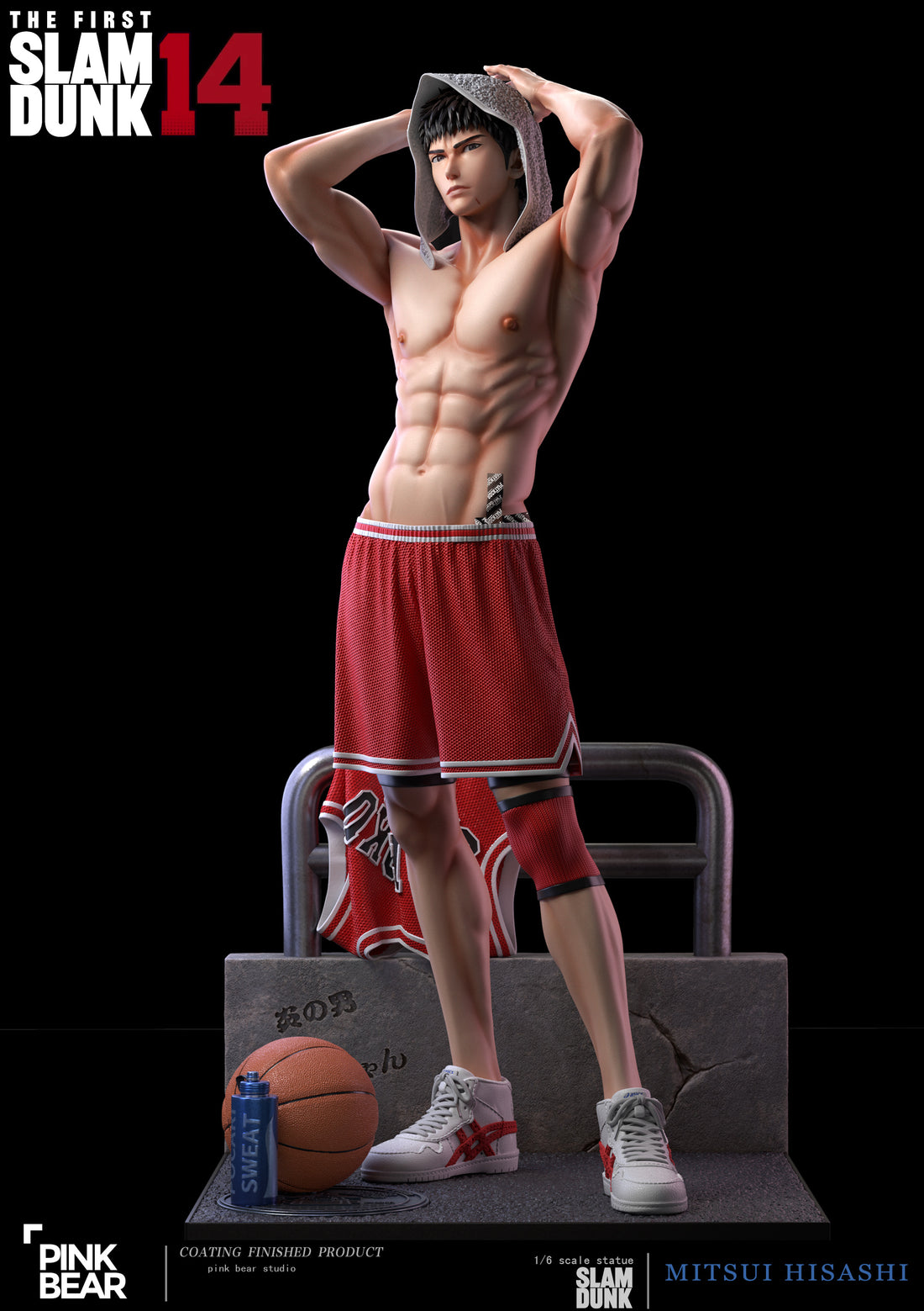 Slam Dunk Pink Bear Studio Mitsui Hisashi Resin Statue