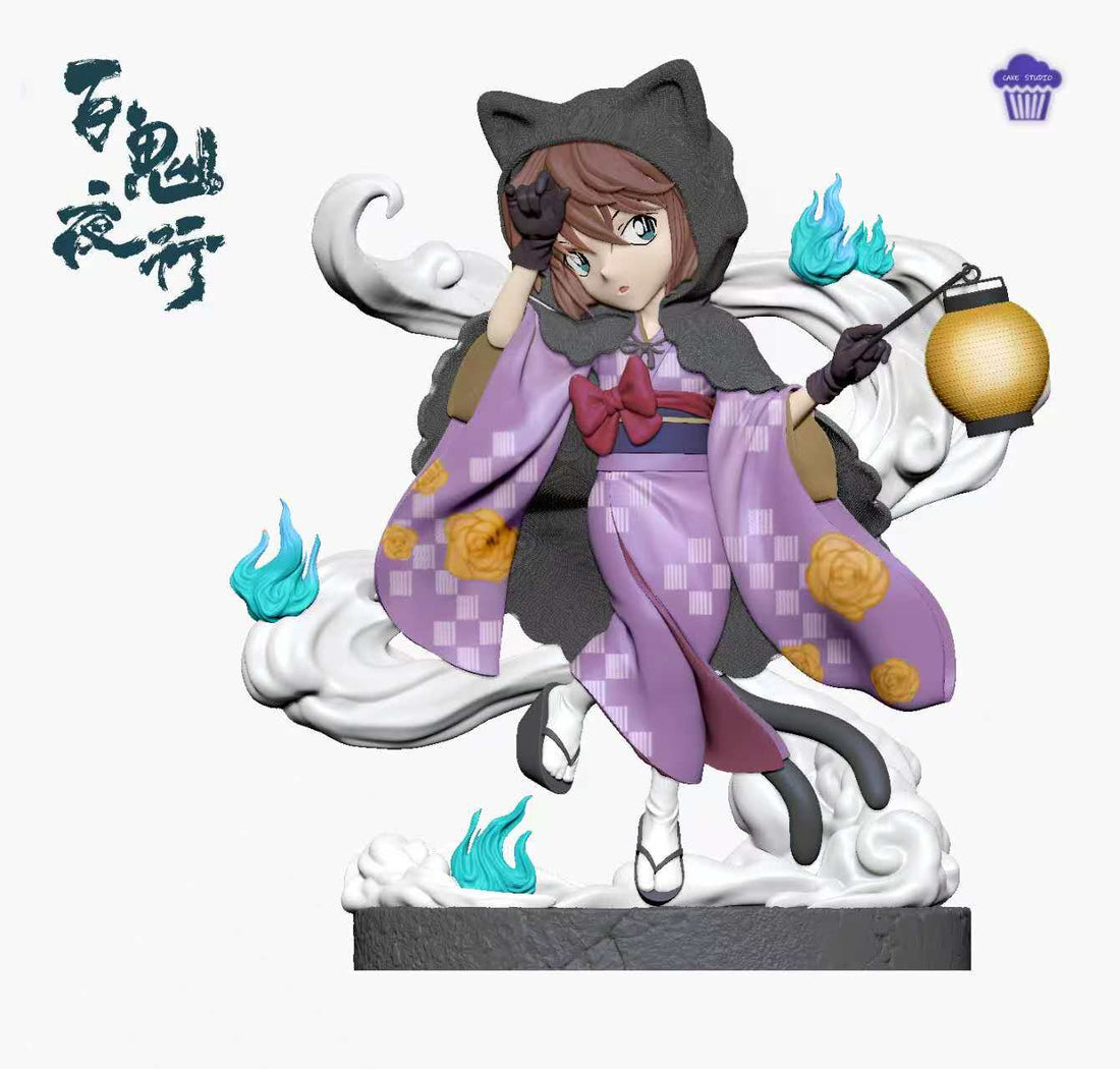 Detective Conan Cake Studio Hyakki Yagyo Conan x Haibara Ai Resin Statue