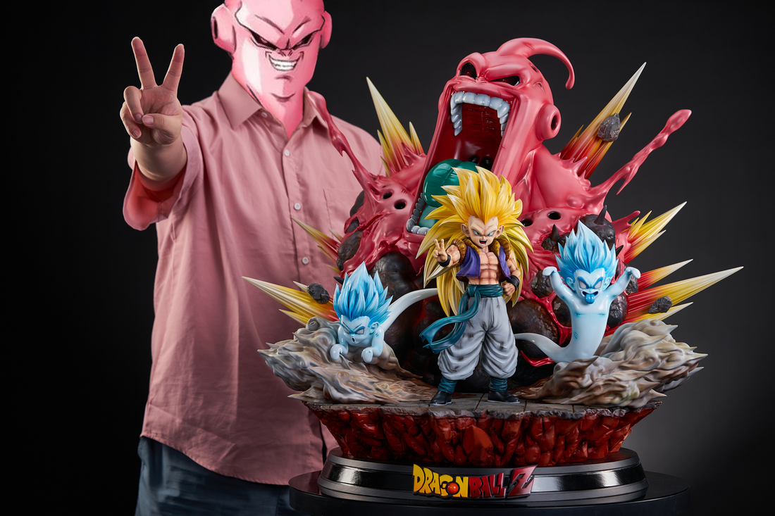 Dragon Ball 2% Studio Gotenks Exploding Super Buu Resin Statue