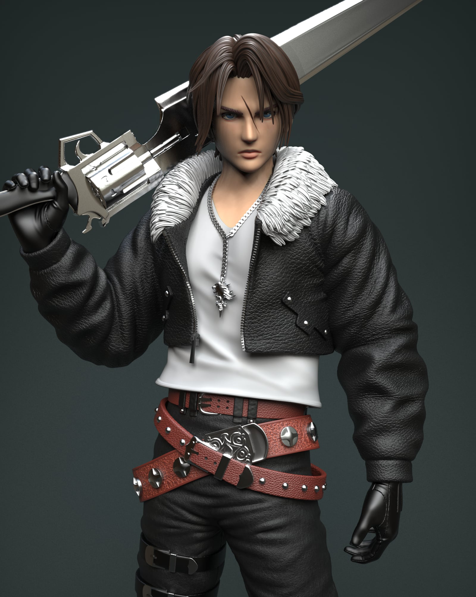 Final Fantasy VIII Solar Studio Squall Leonhart – ClubHouse Statues Final Fantasy VIII Solar Studio Squall Leonhart – ClubHouse Statues
